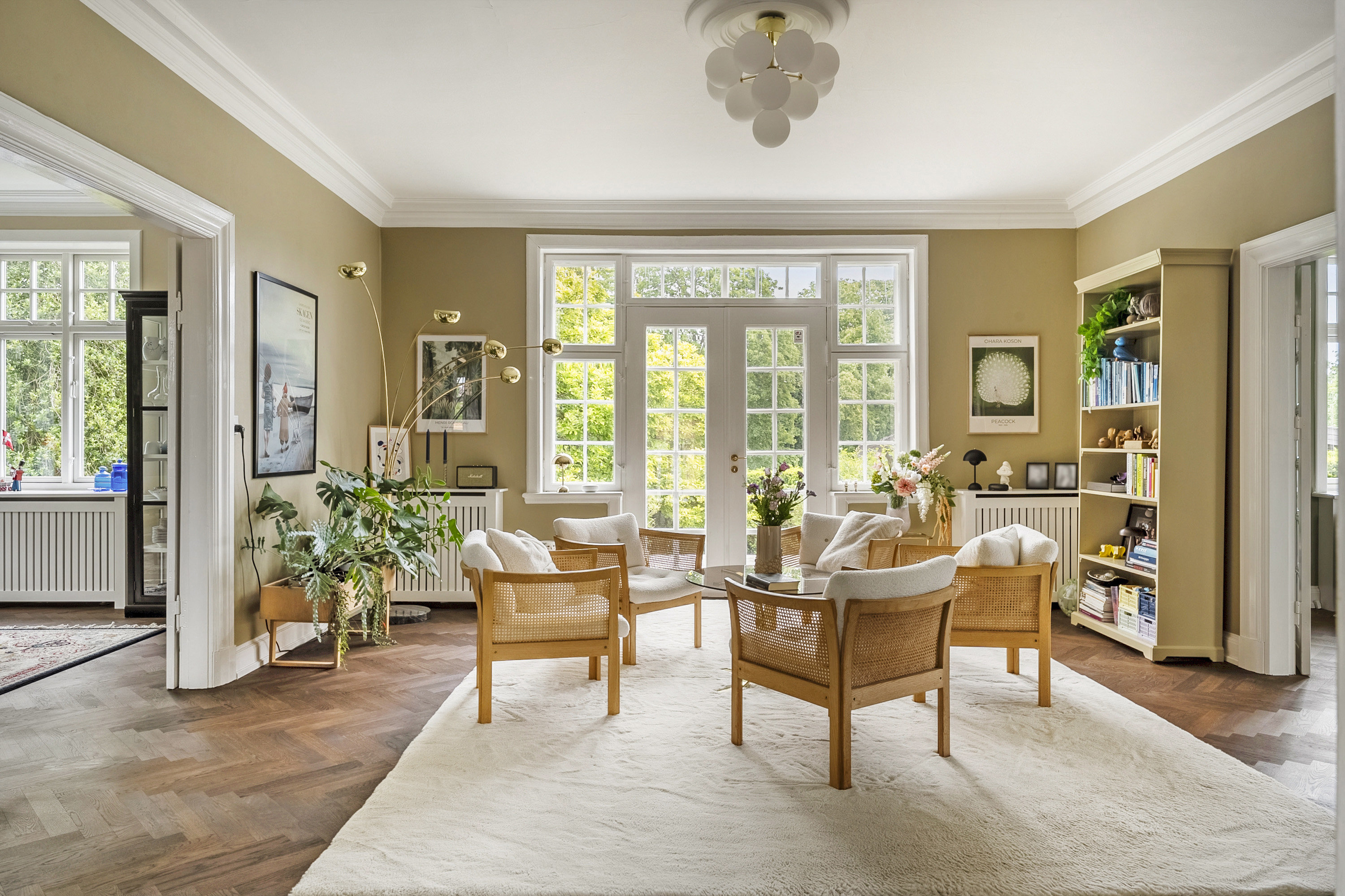 Fremhævet stue billede i fuldskærmstilstand. Billede af Næsset 7A, 8700 Horsens