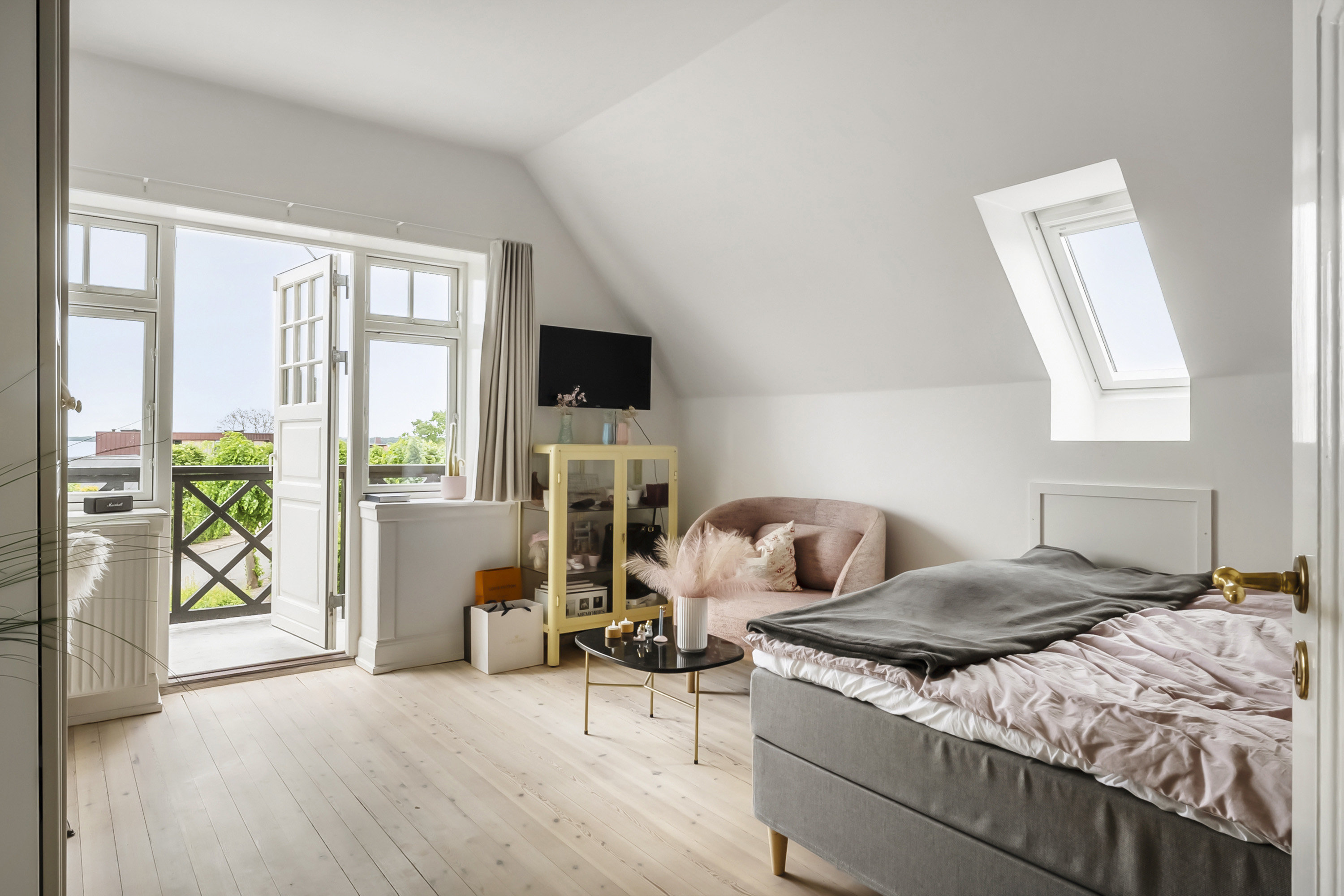 Fremhævet soveværelse billede i fuldskærmstilstand. Billede af Næsset 7A, 8700 Horsens