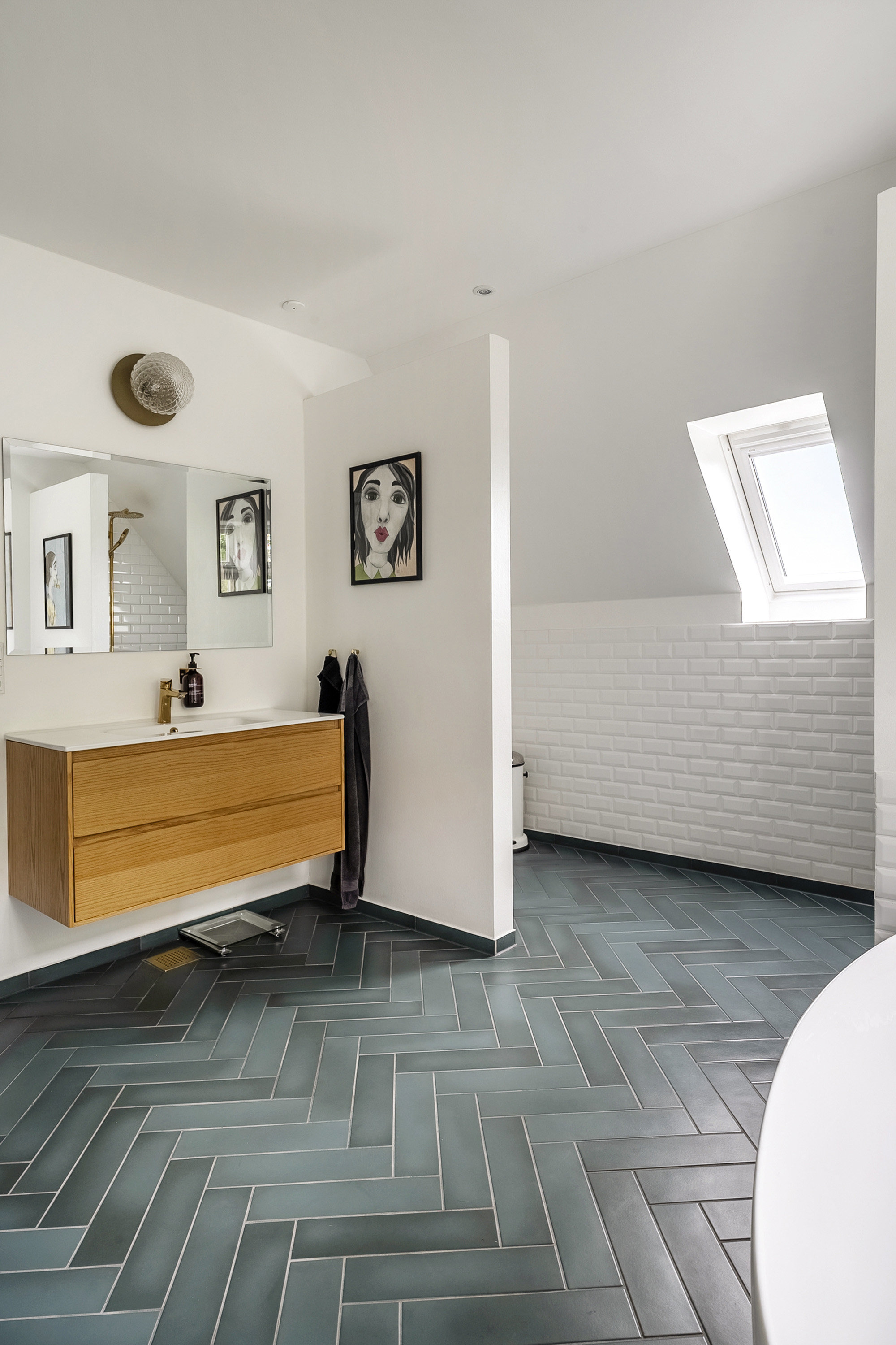 Fremhævet badeværelse billede i fuldskærmstilstand. Billede af Næsset 7A, 8700 Horsens