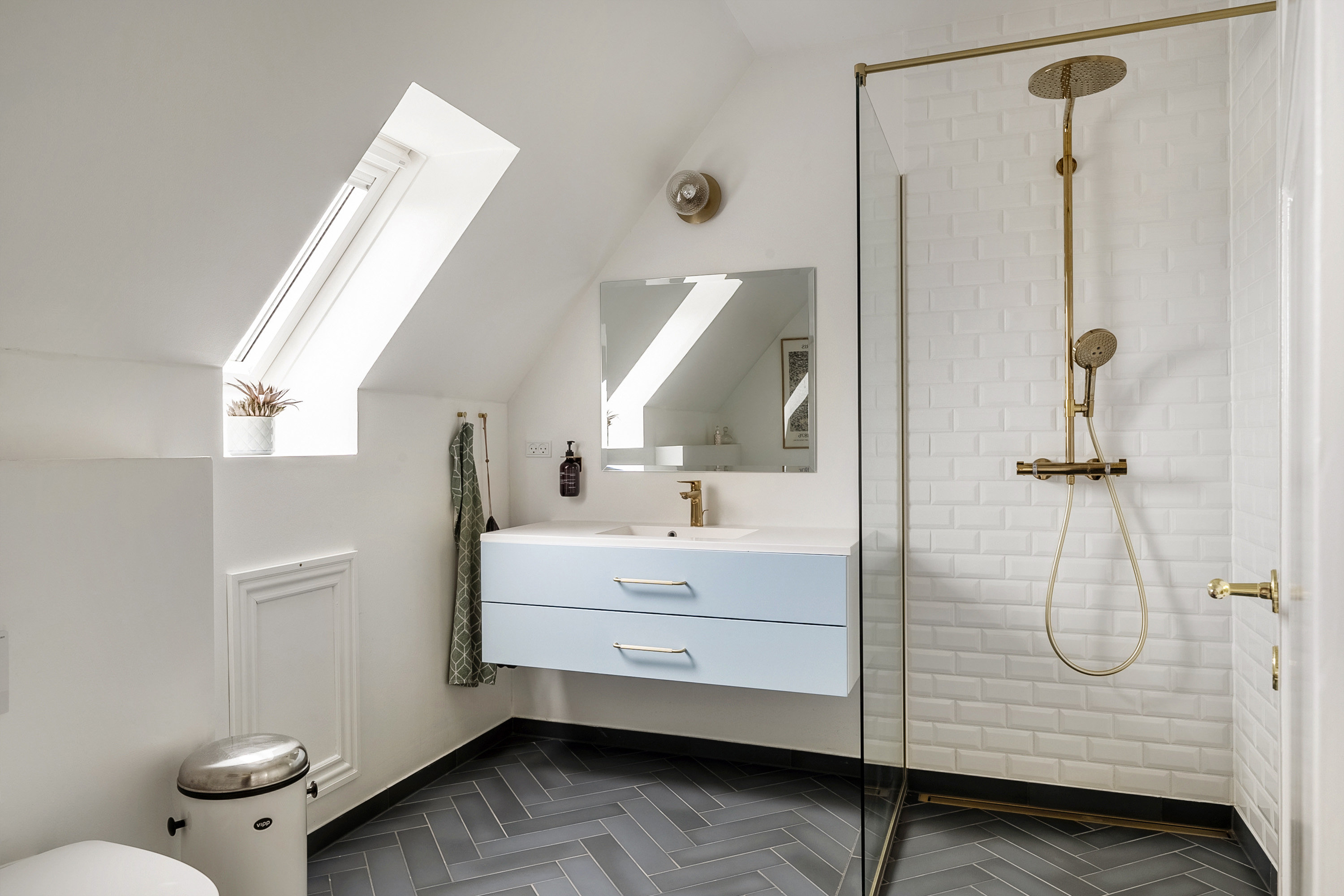 Fremhævet badeværelse billede i fuldskærmstilstand. Billede af Næsset 7A, 8700 Horsens