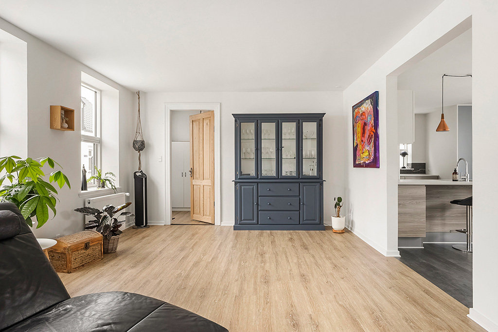 Fremhævet stue billede i fuldskærmstilstand. Billede af Nørregade 22, 6580 Vamdrup