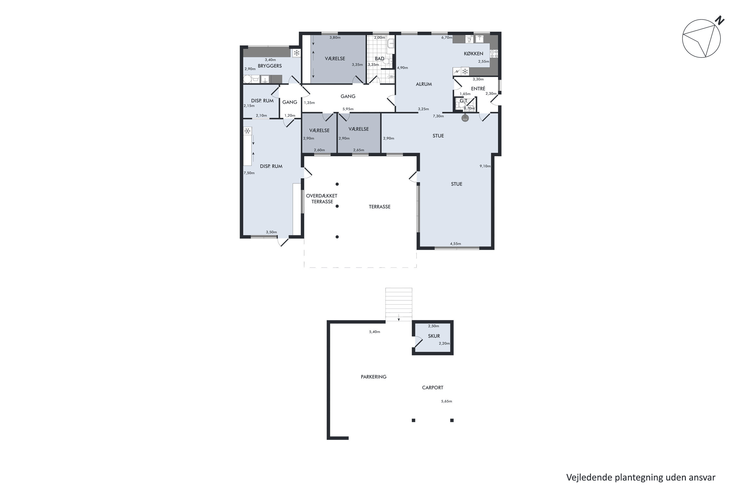 Plantegninger billede af Egernvej 4, 8860 Ulstrup