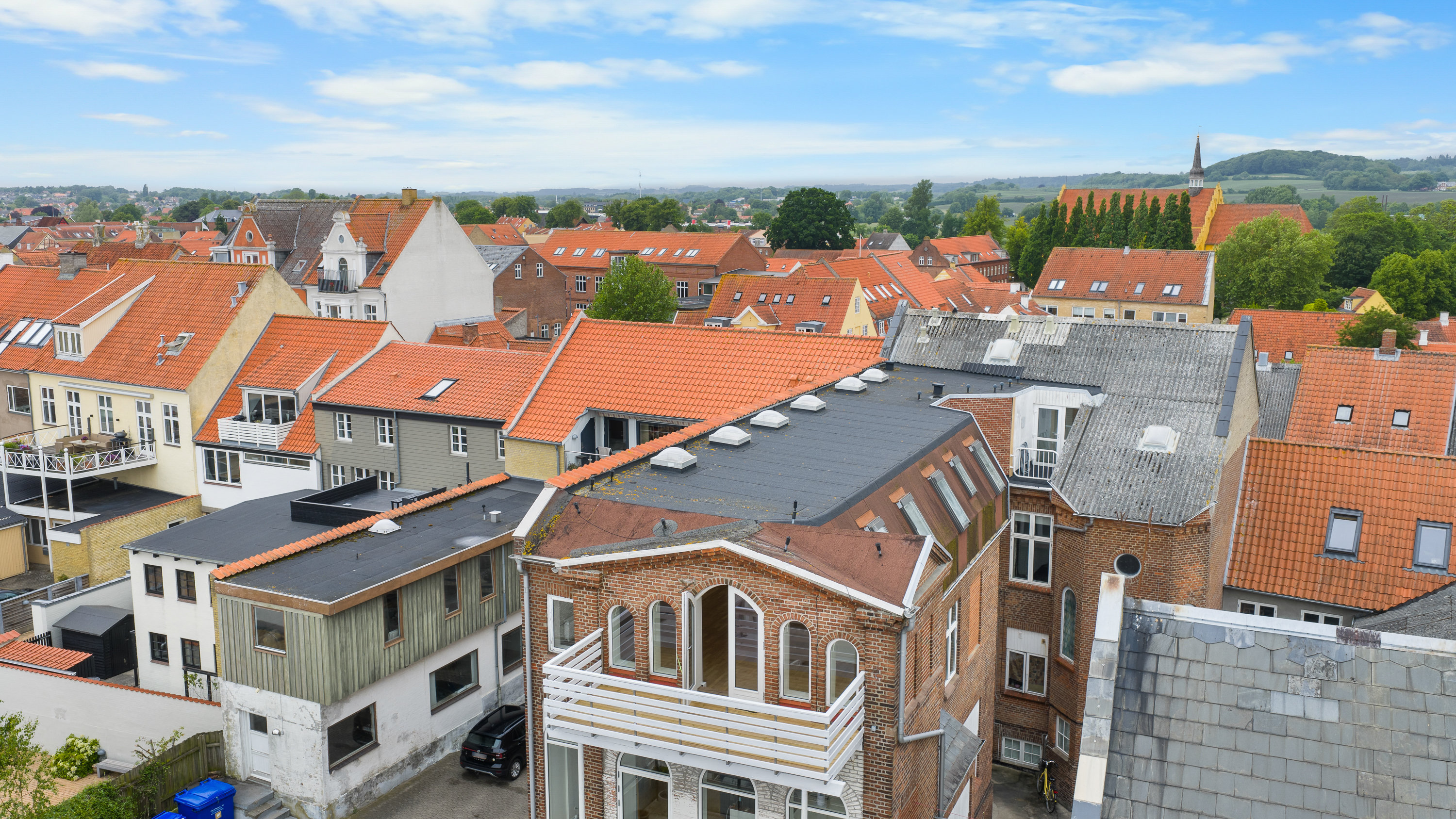 Fremhævet luftfoto billede i fuldskærmstilstand. Billede af Østergade 30B, 2. tv., 5600 Faaborg