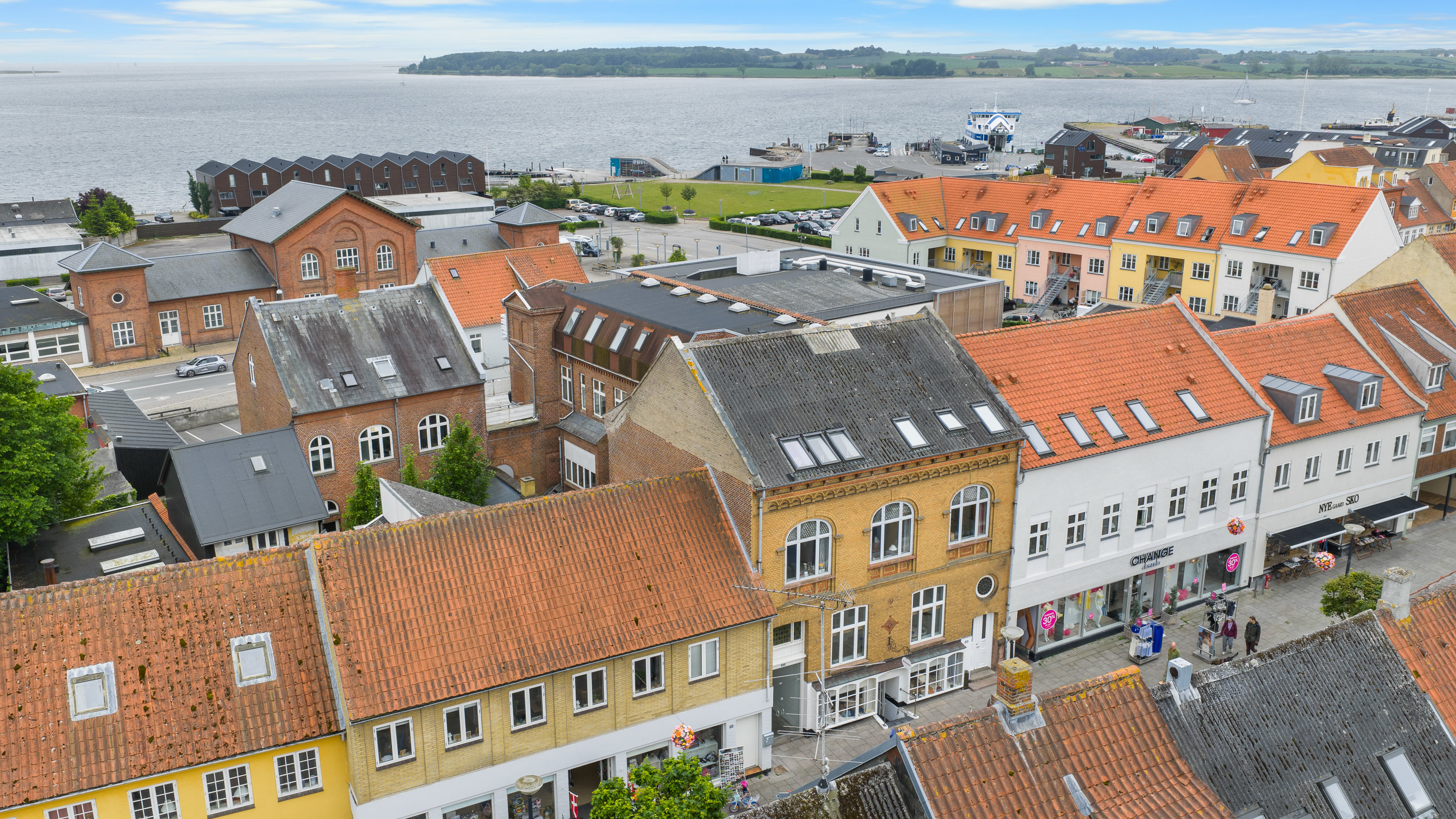 Fremhævet luftfoto billede i fuldskærmstilstand. Billede af Østergade 30B, 2. tv., 5600 Faaborg