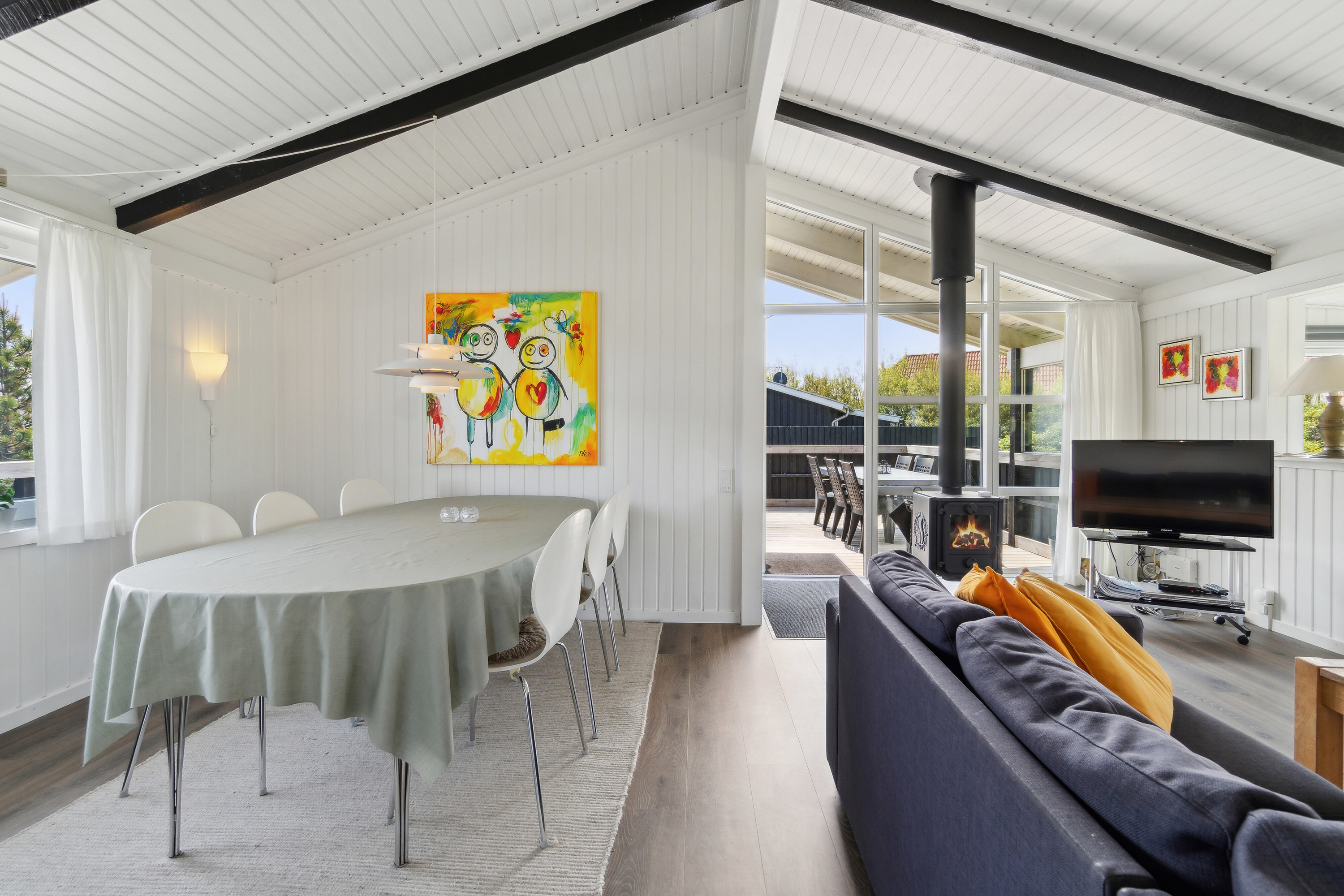 Fremhævet spisestue billede i fuldskærmstilstand. Billede af Tuerbak 26, Klitmøller, 7700 Thisted