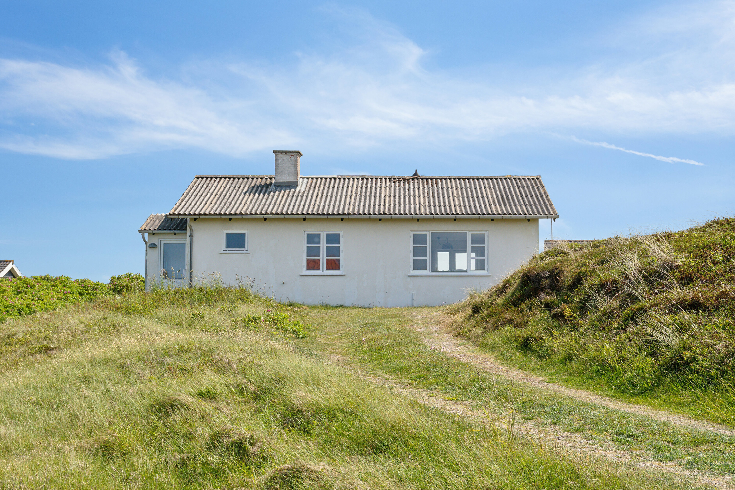 Fremhævet set fra vejen billede i fuldskærmstilstand. Billede af Sandnæshagevej 10, Lildstrand, 7741 Frøstrup