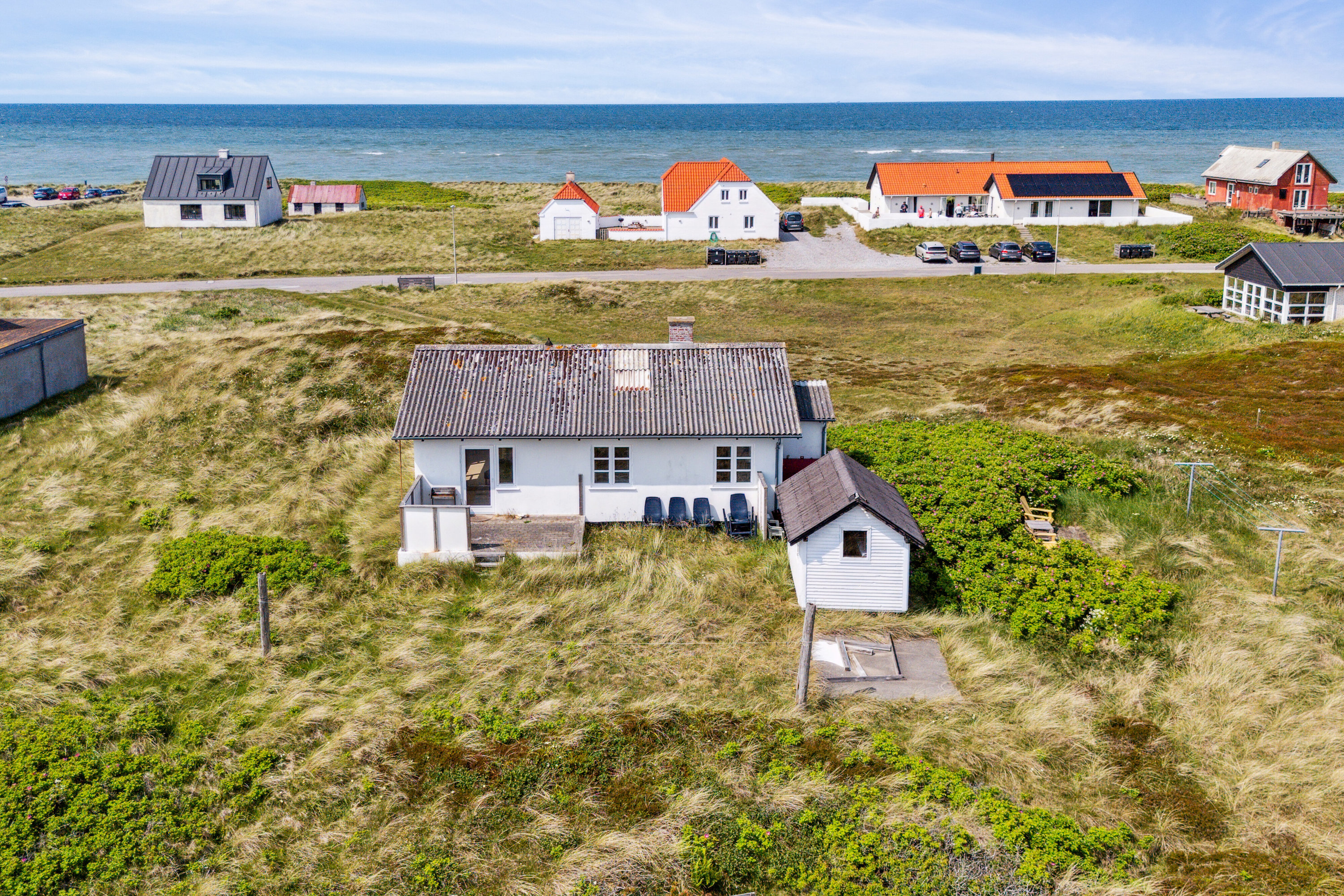 Villa: Luftfoto på Sandnæshagevej 10, Lildstrand, 7741 Frøstrup