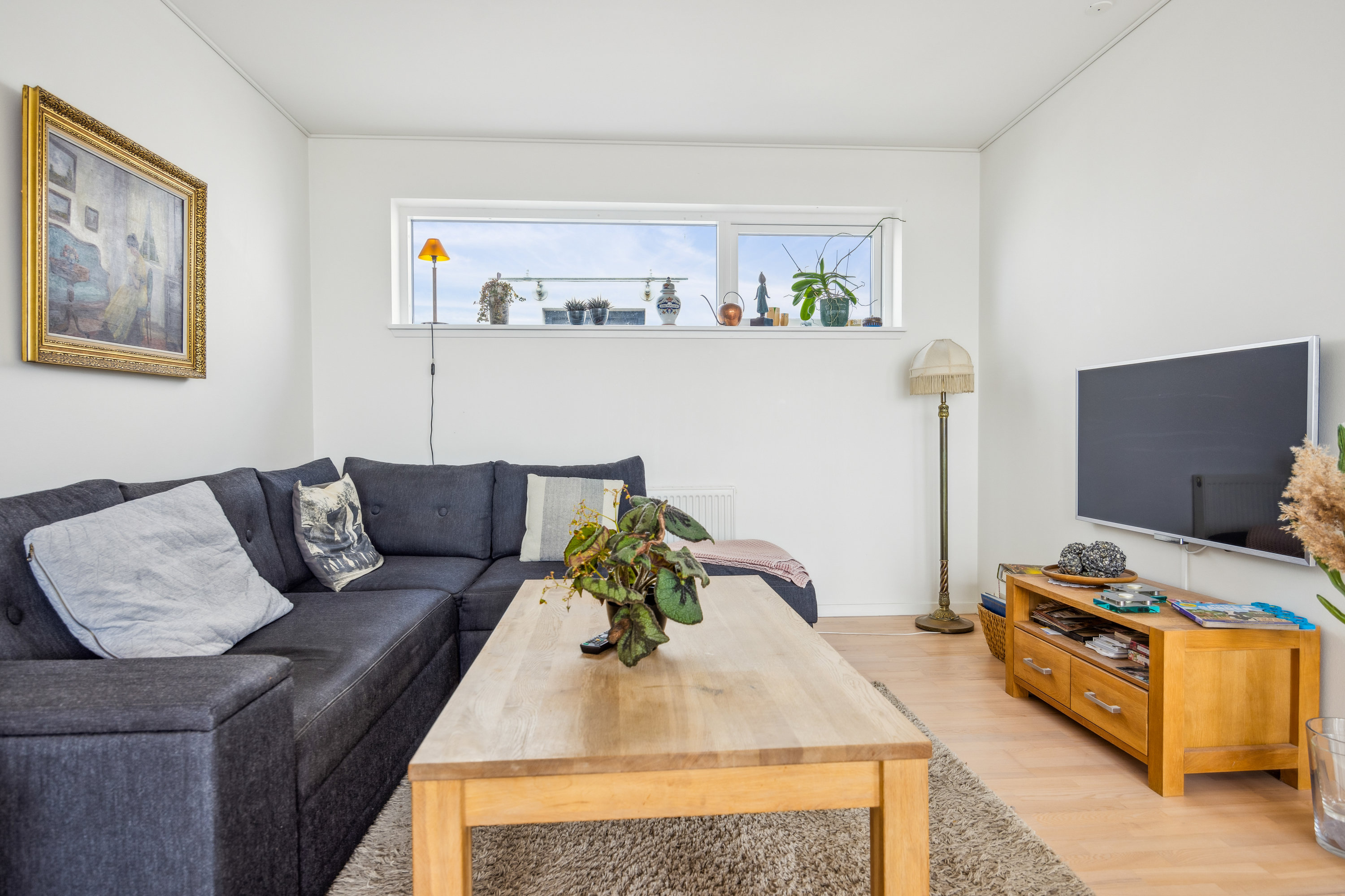 Fremhævet stue billede i fuldskærmstilstand. Billede af Julius Posselts Vej 1D, 5. 2., 9400 Nørresundby