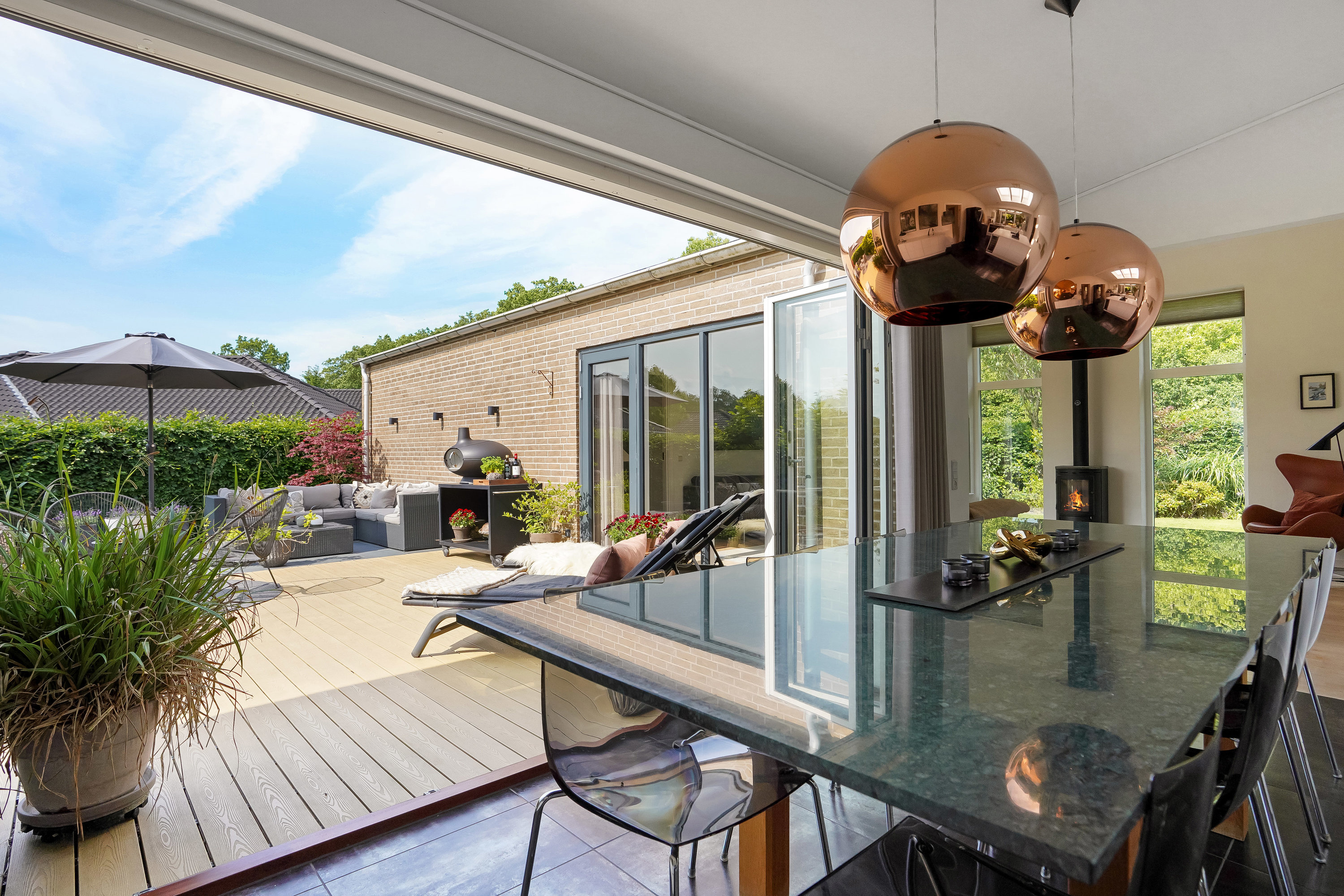 Fremhævet terrasse billede i fuldskærmstilstand. Billede af Skovbrynet 19, 5620 Glamsbjerg
