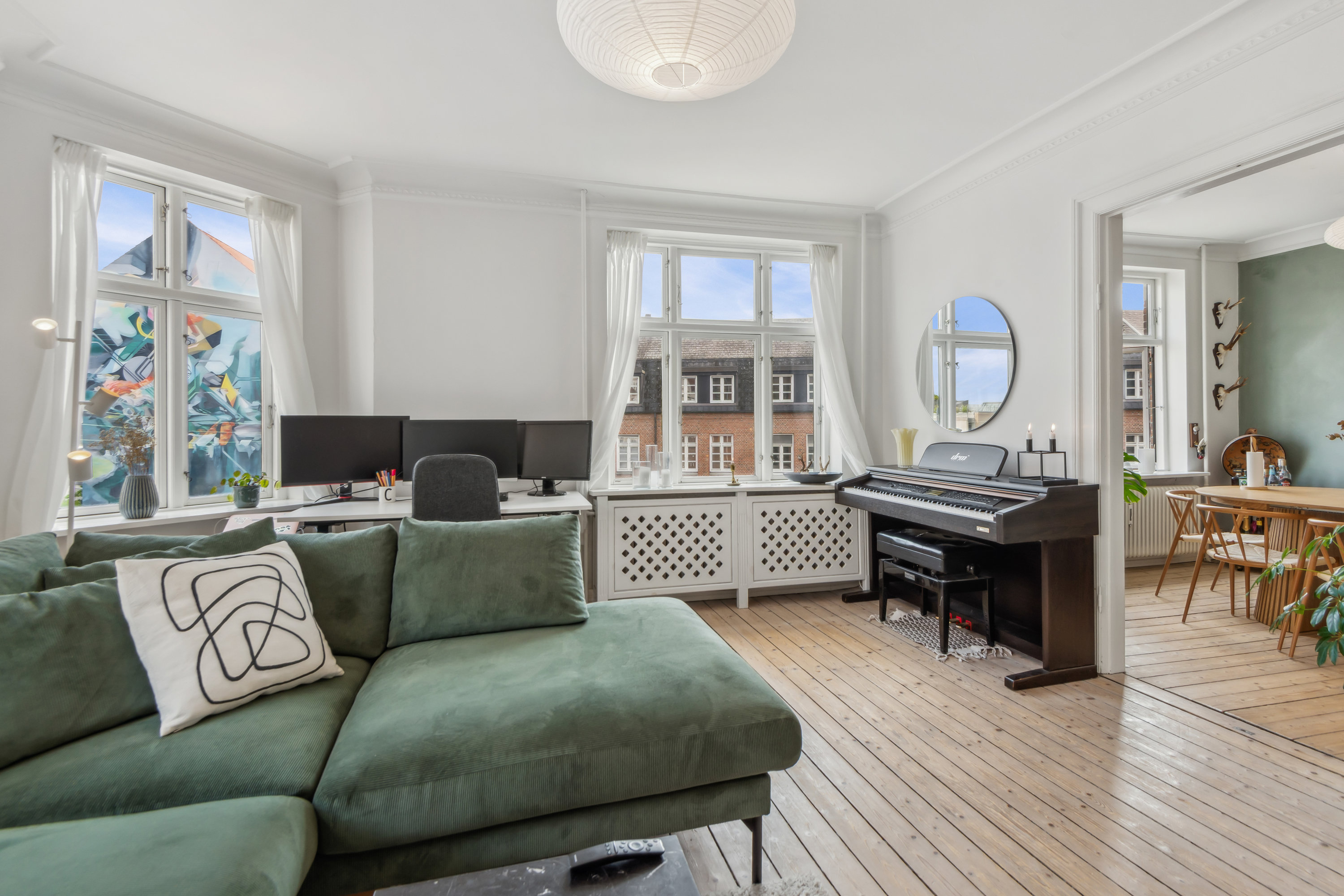 Fremhævet stue billede i fuldskærmstilstand. Billede af Løkkegade 15, 2. tv., 9000 Aalborg