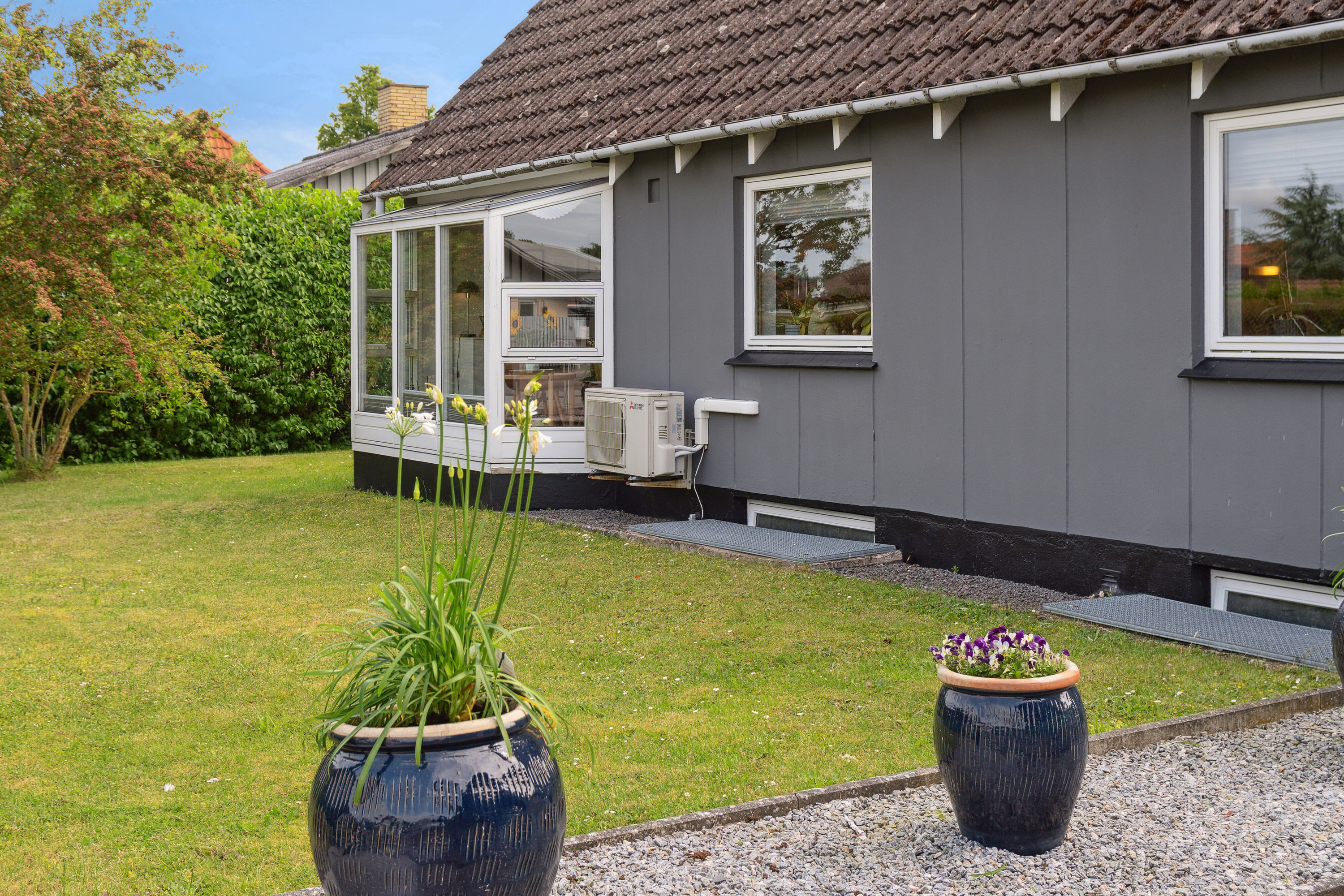 Miniaturebillede 1: set fra haven. Billede af Frederiksberg 37, 4470 Svebølle