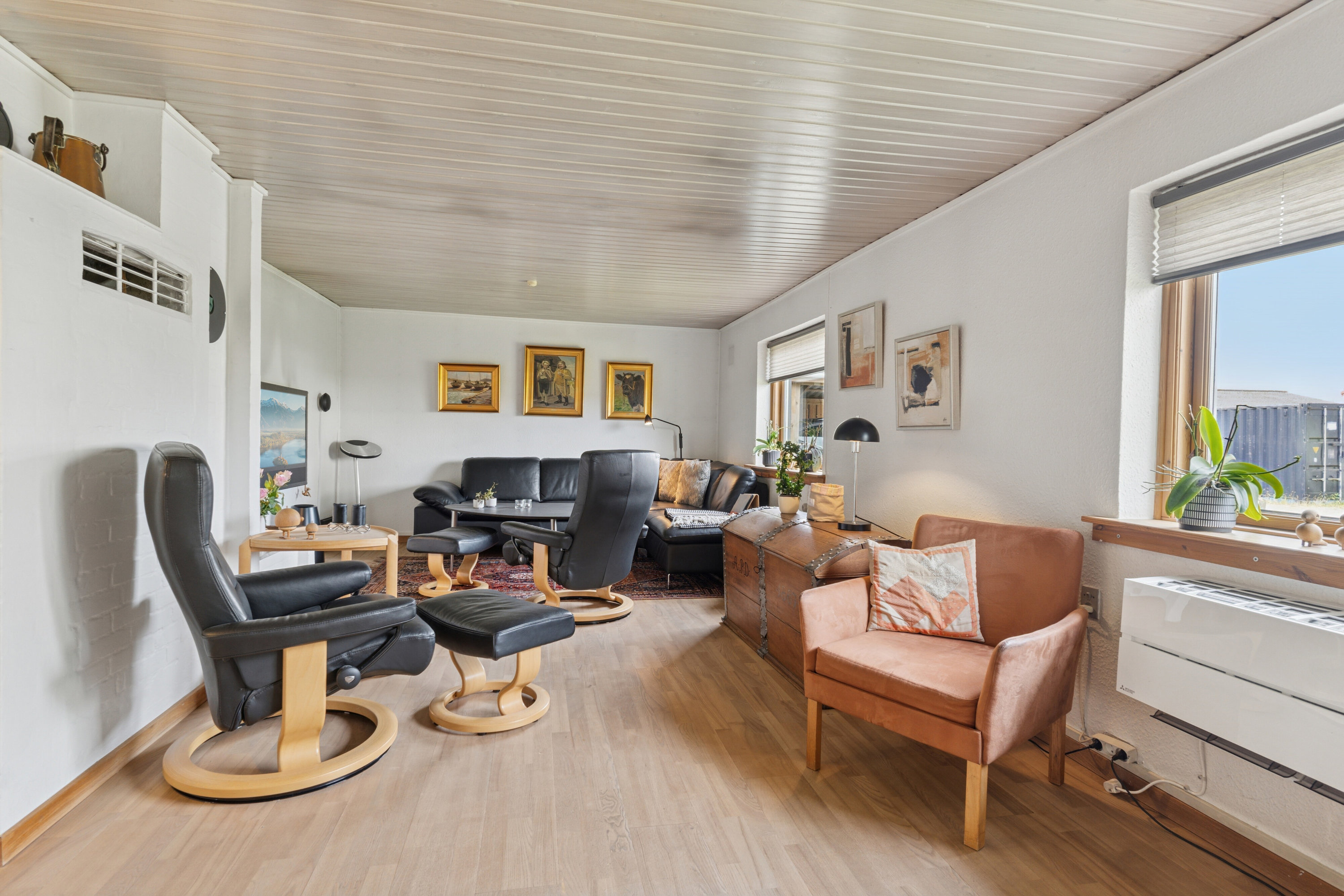 Fremhævet stue billede i fuldskærmstilstand. Billede af Frederiksberg 37, 4470 Svebølle