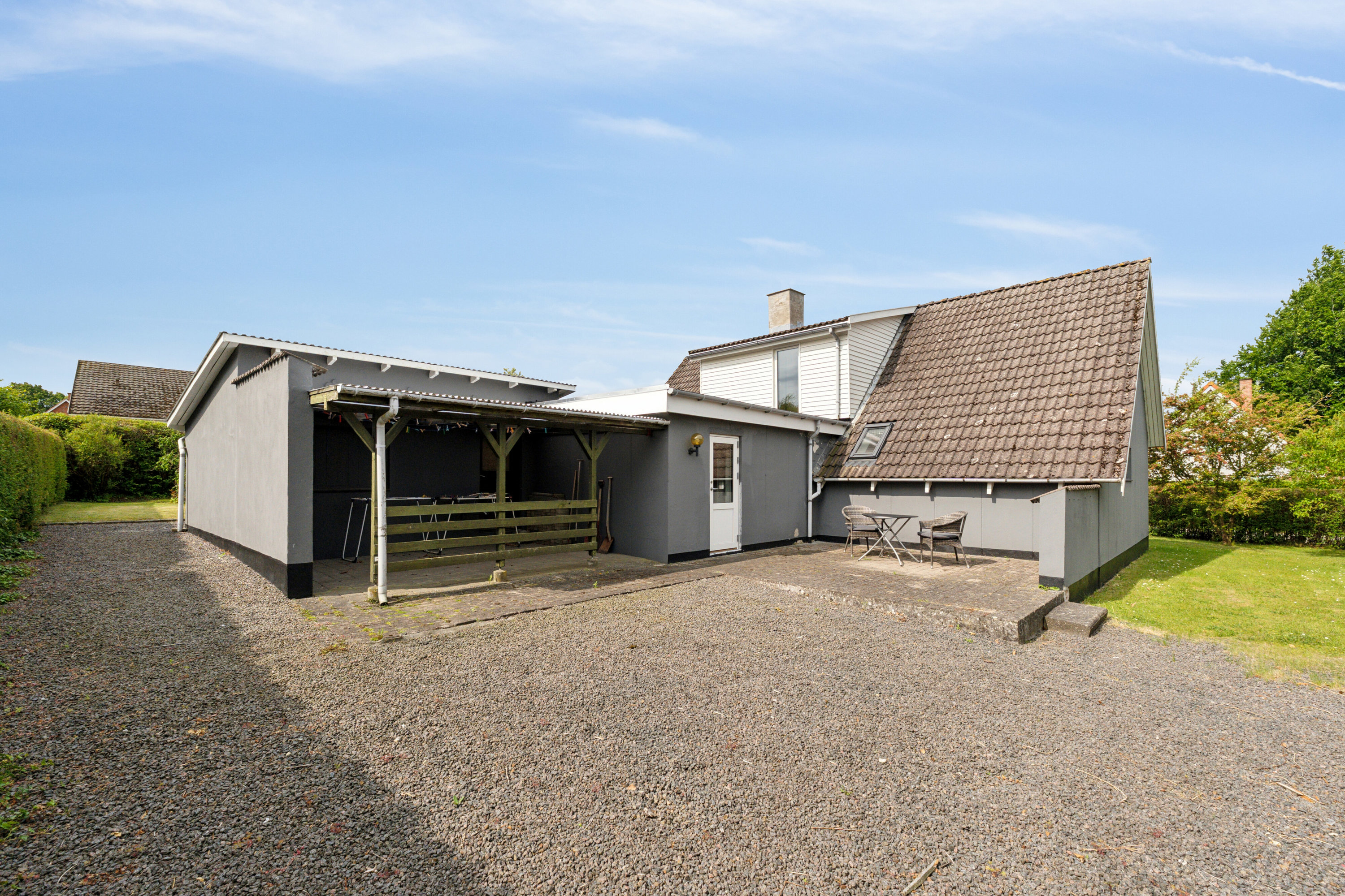 Fremhævet set fra vejen billede i fuldskærmstilstand. Billede af Frederiksberg 37, 4470 Svebølle