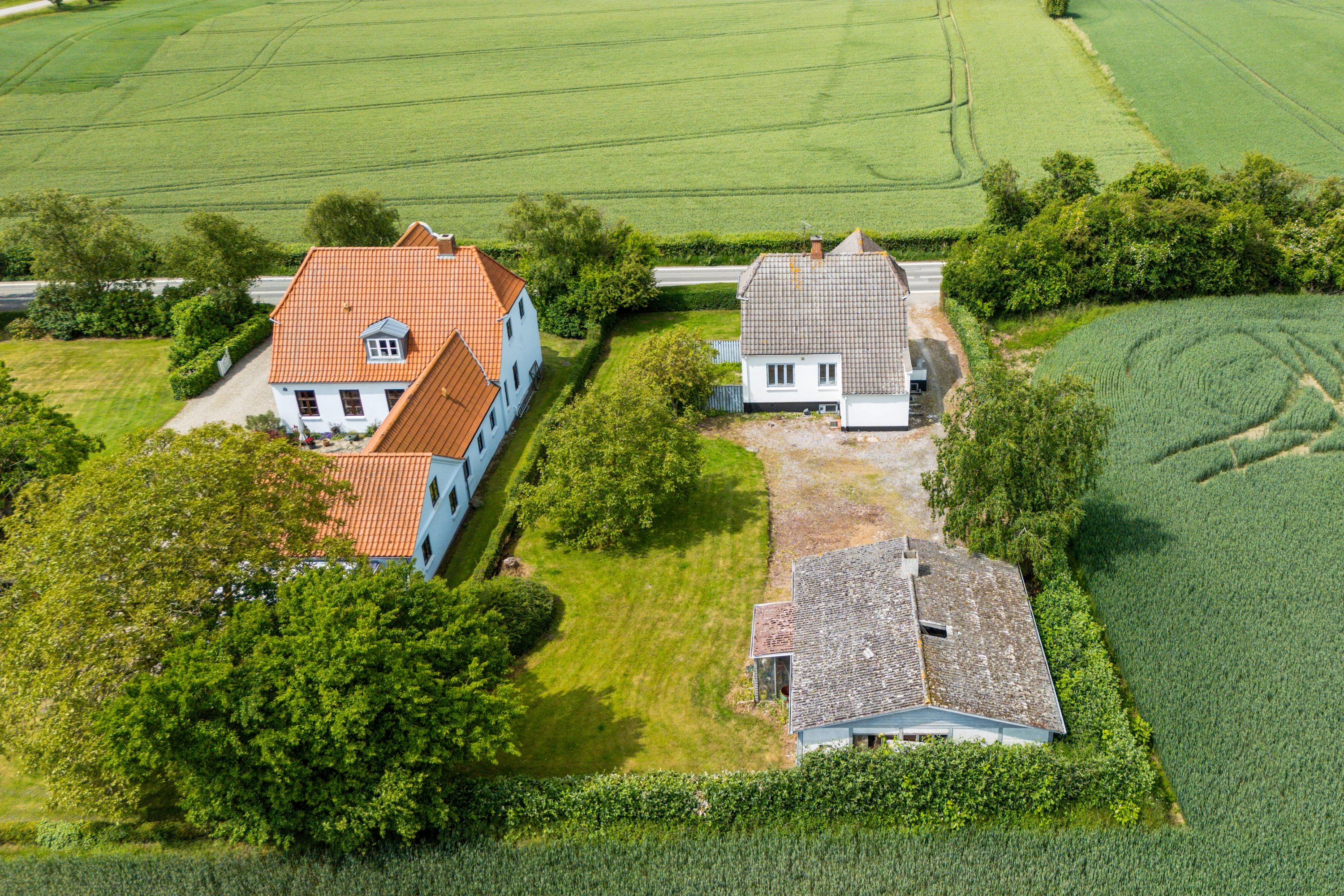 Fremhævet luftfoto billede i fuldskærmstilstand. Billede af Tryggelev 19, Tryggelev, 5932 Humble