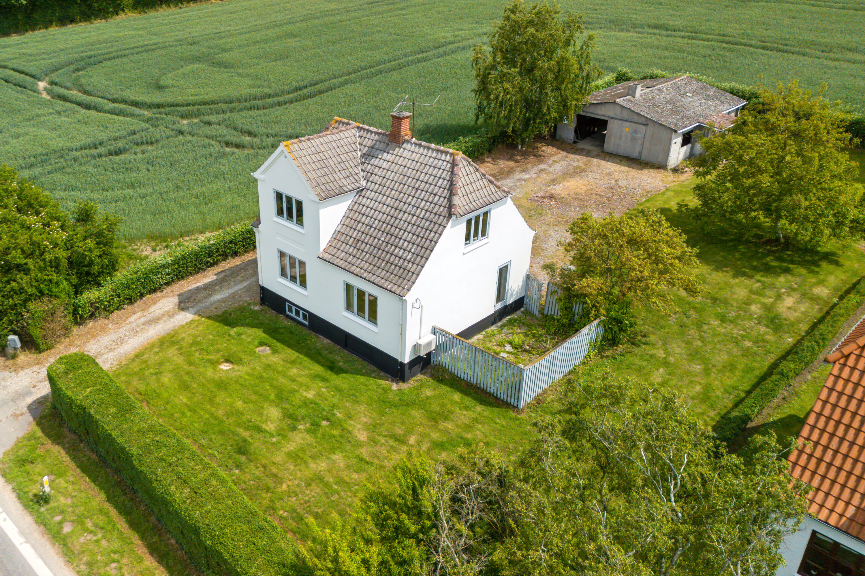 Fremhævet luftfoto billede i fuldskærmstilstand. Billede af Tryggelev 19, Tryggelev, 5932 Humble