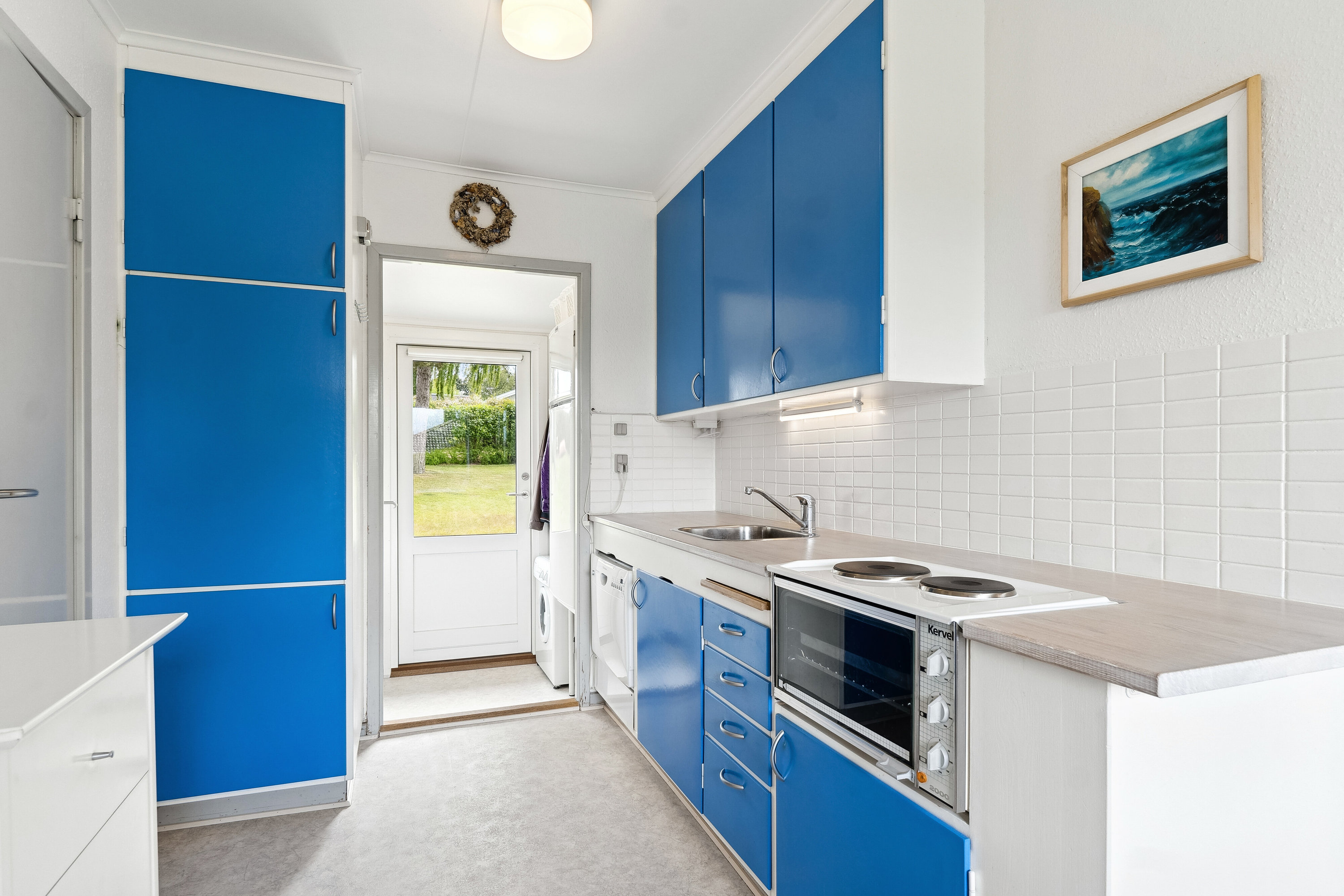 Fremhævet køkken billede i fuldskærmstilstand. Billede af Strandparken 7, Bøsserup, 4500 Nykøbing Sj