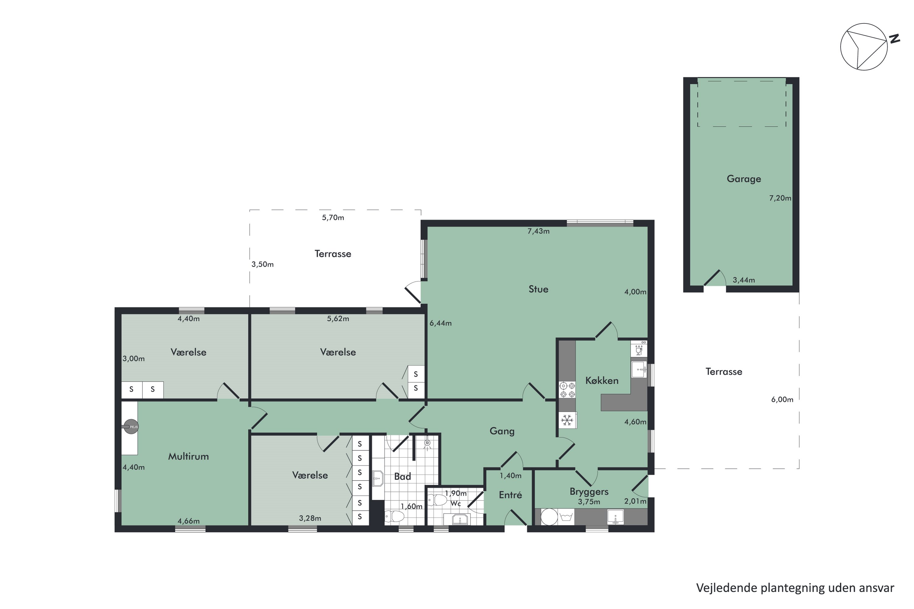 Plantegninger billede af Østervang 23, 9362 Gandrup