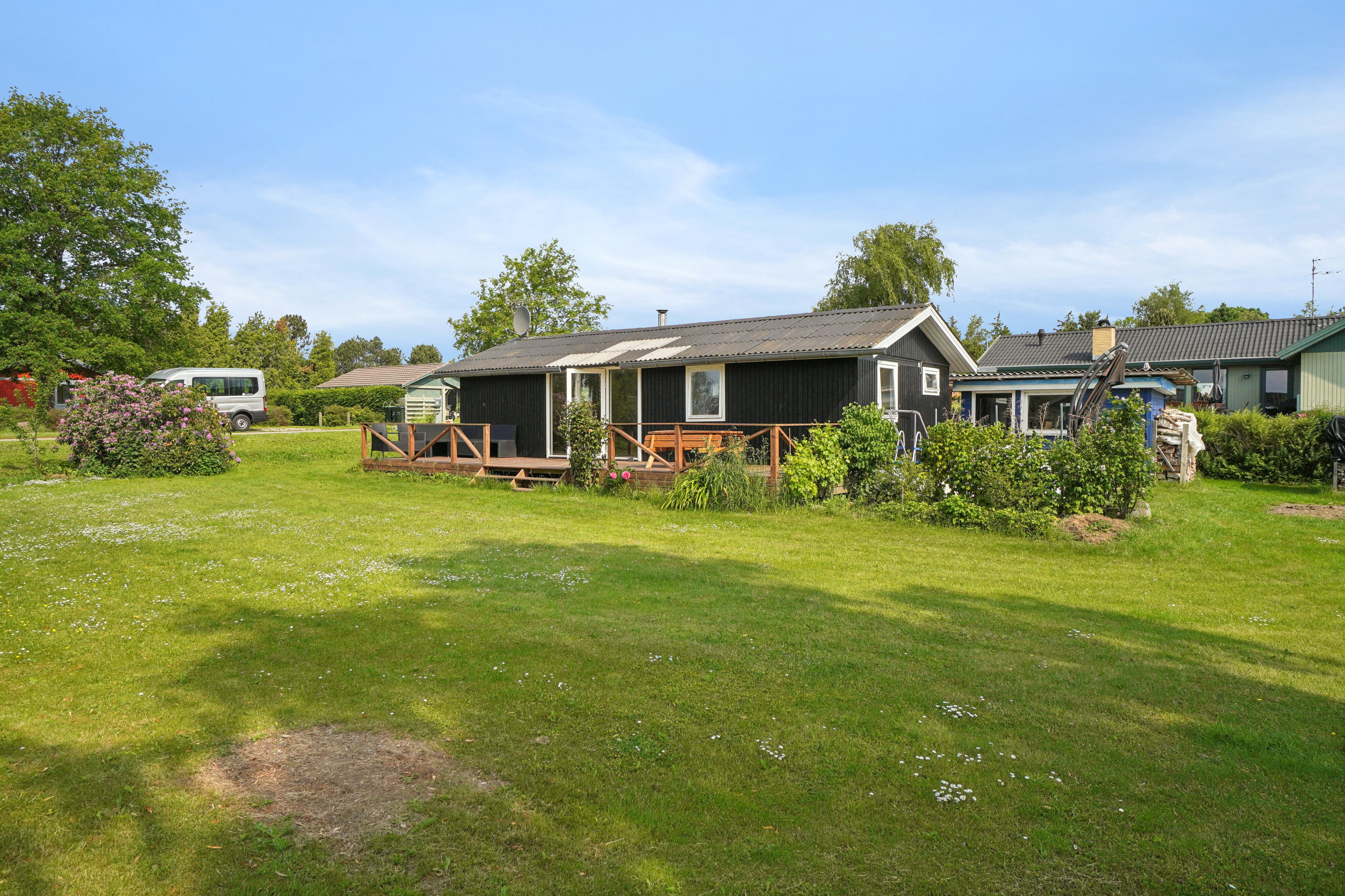 Fremhævet set fra haven billede i fuldskærmstilstand. Billede af Harekærgårdsvej 64, Gershøj, 4070 Kirke Hyllinge