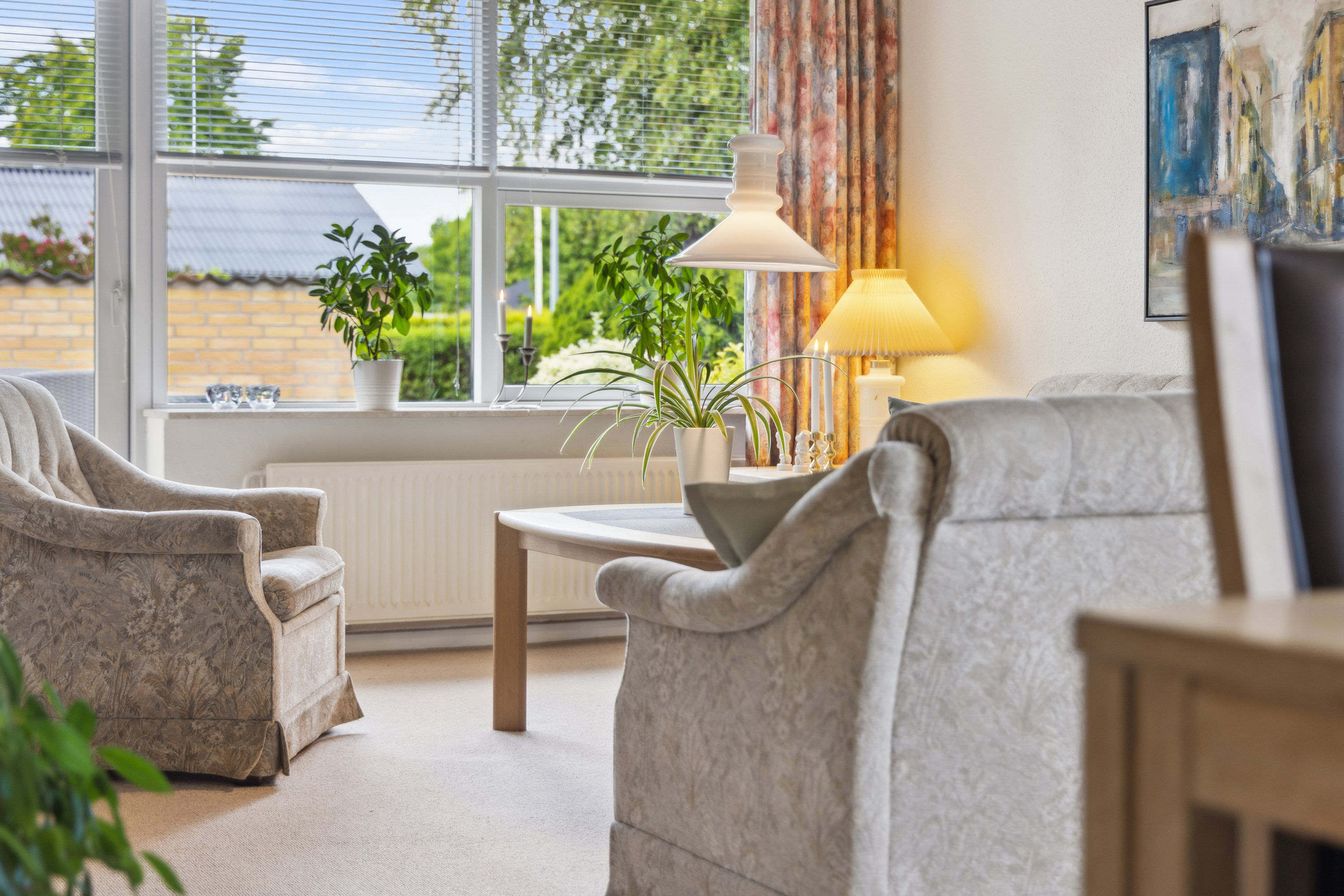 Fremhævet stue billede i fuldskærmstilstand. Billede af Østervang 23, 9362 Gandrup