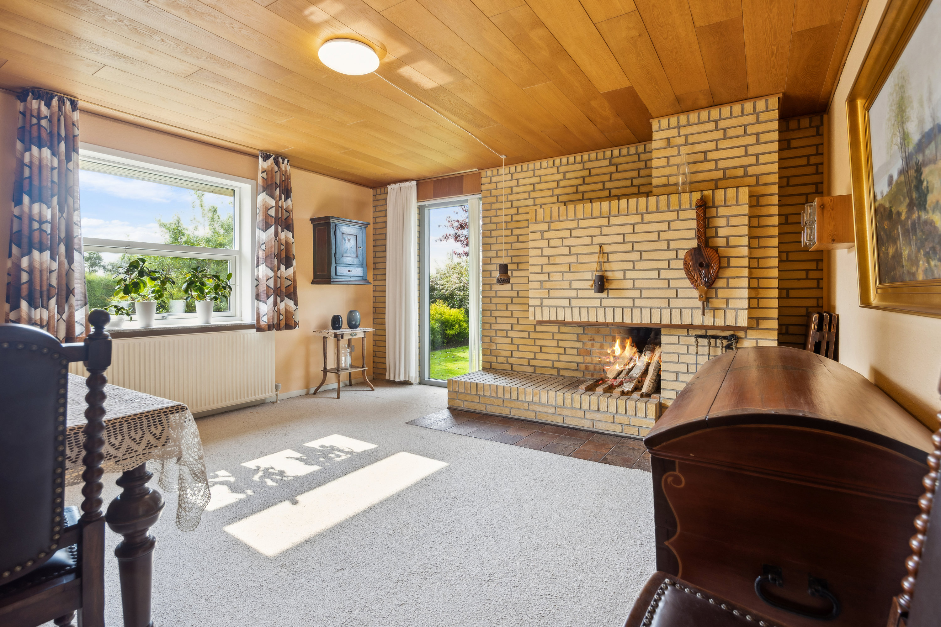 Fremhævet stue billede i fuldskærmstilstand. Billede af Østervang 23, 9362 Gandrup