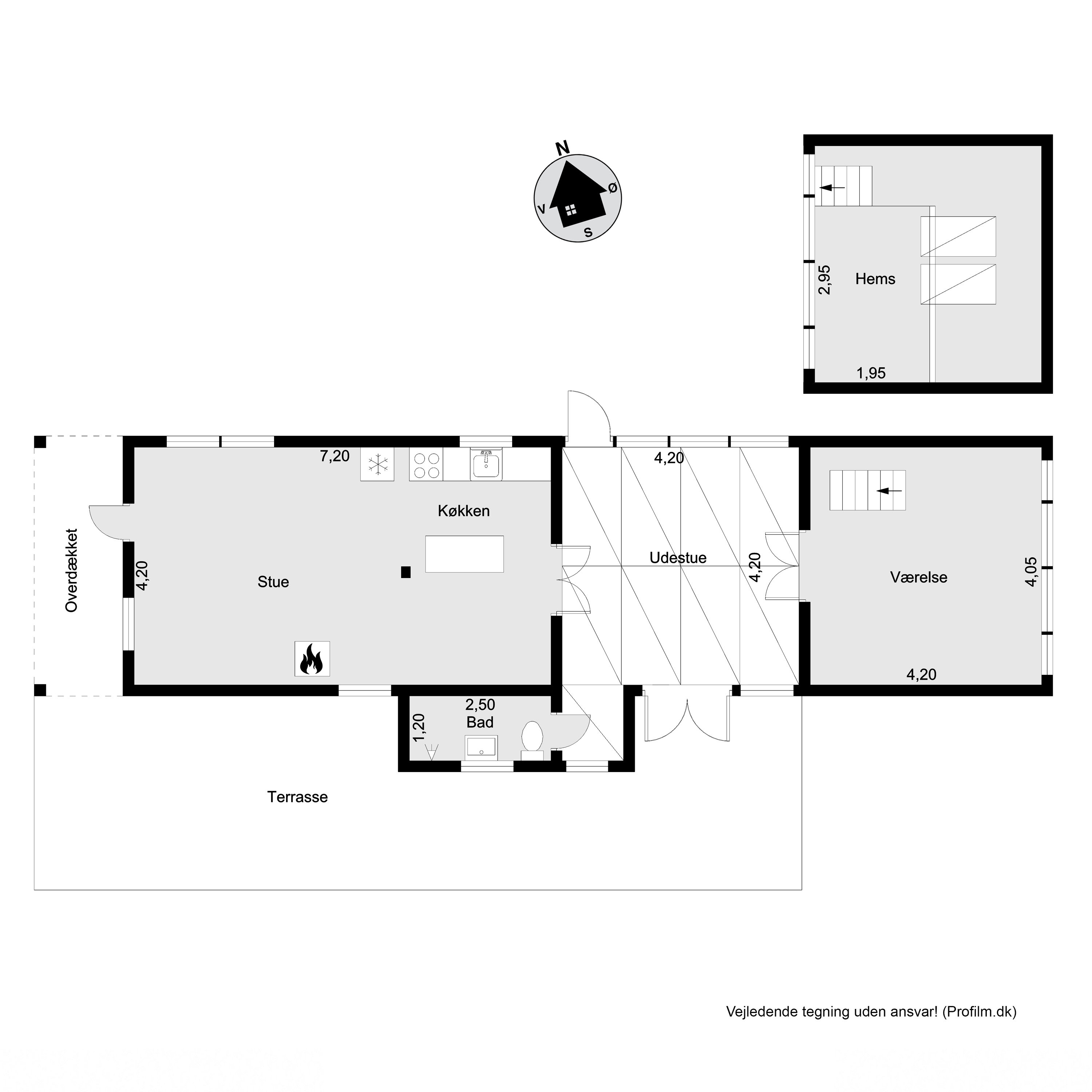 Plantegninger billede af Rørkæret 9, Rågeleje, 3210 Vejby