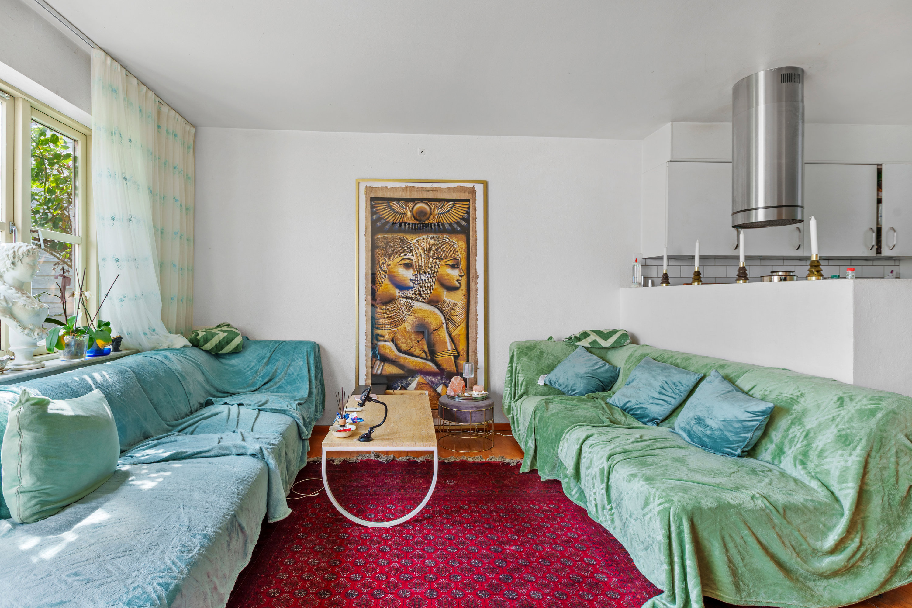 Fremhævet stue billede i fuldskærmstilstand. Billede af Nøddelunden 180, Lille Smørum, 2765 Smørum