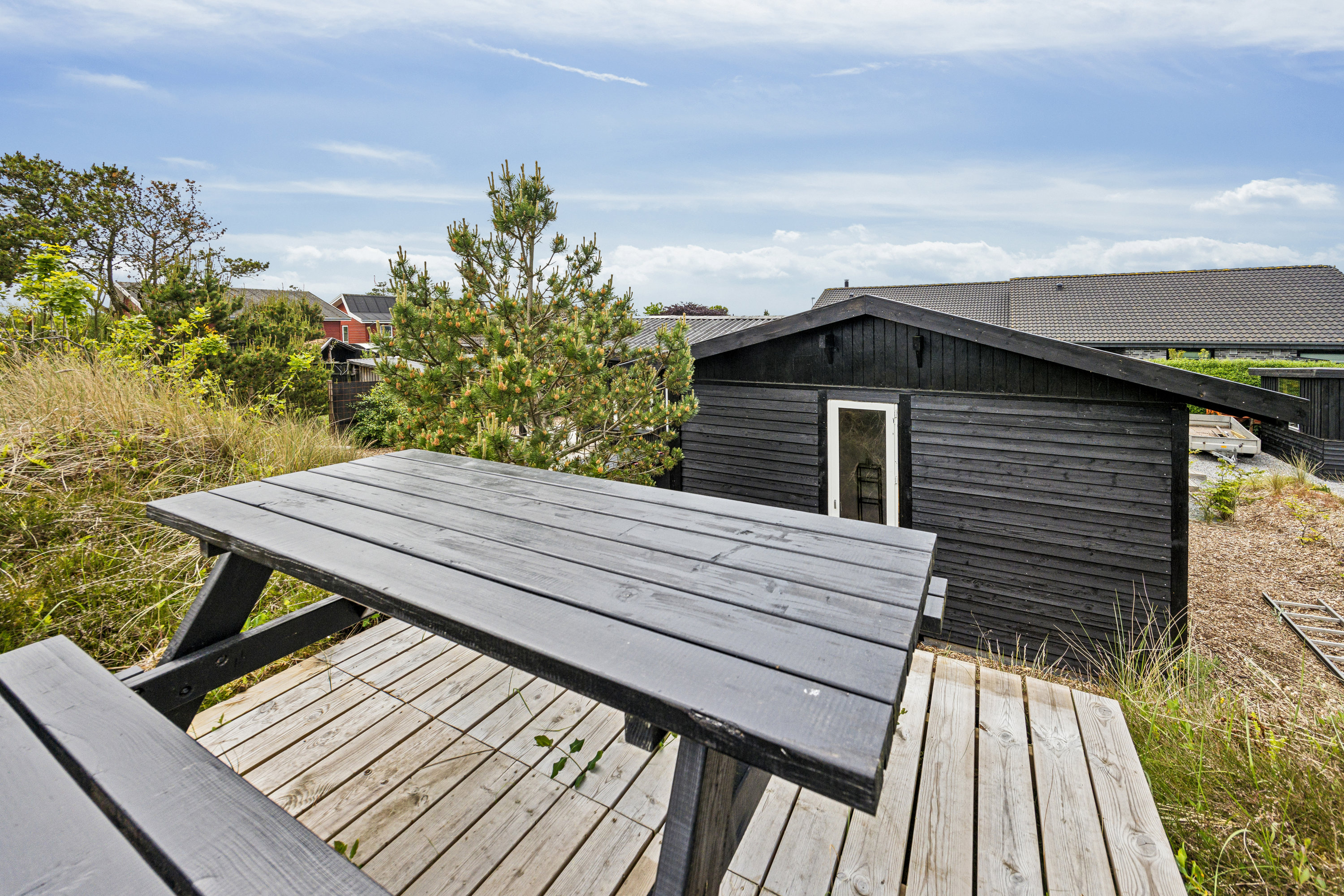 Fremhævet terrasse billede i fuldskærmstilstand. Billede af Tranebærvej 26, Hune, 9492 Blokhus