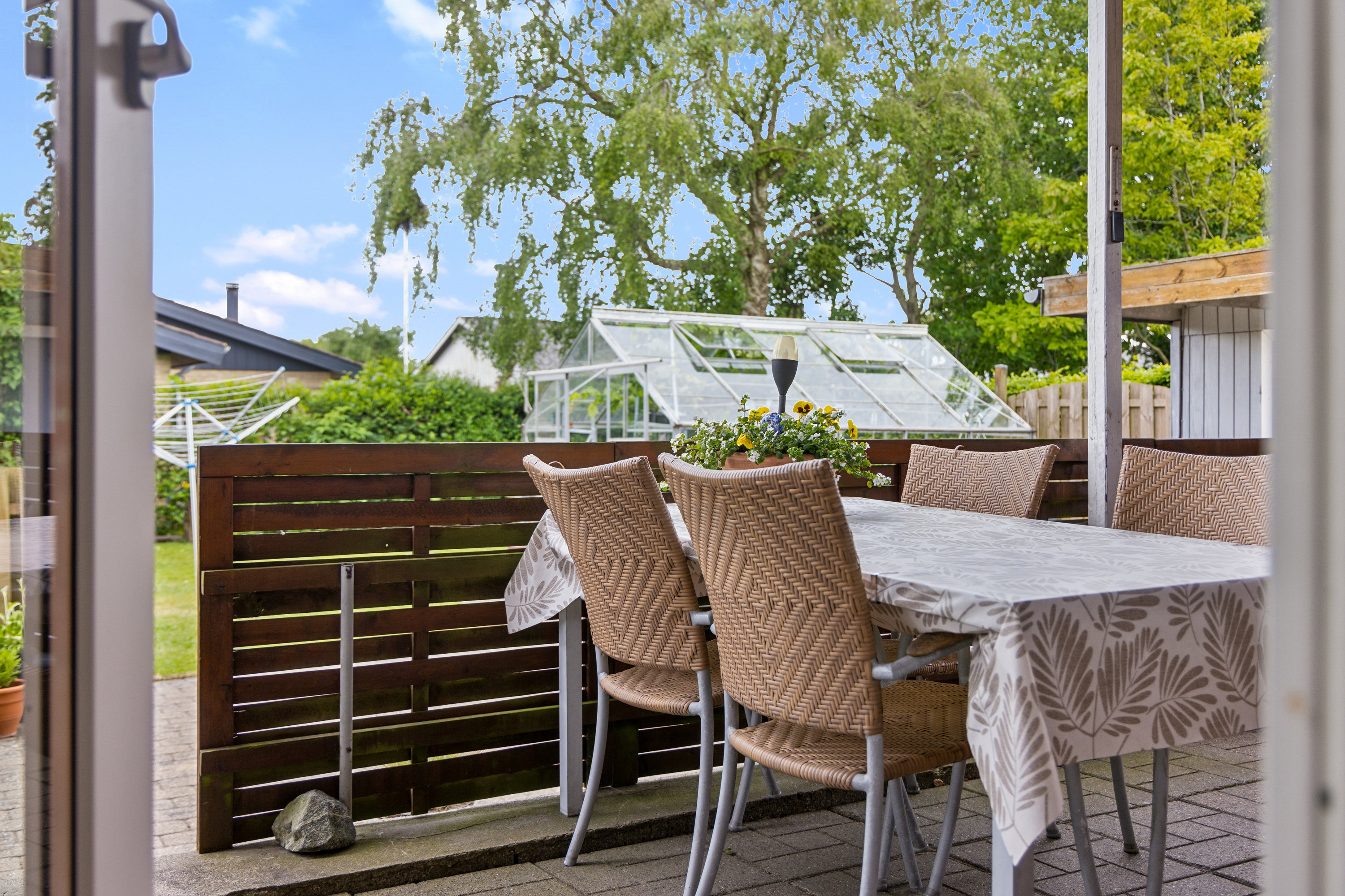 Fremhævet terrasse billede i fuldskærmstilstand. Billede af Tornlodden 20, 9490 Pandrup