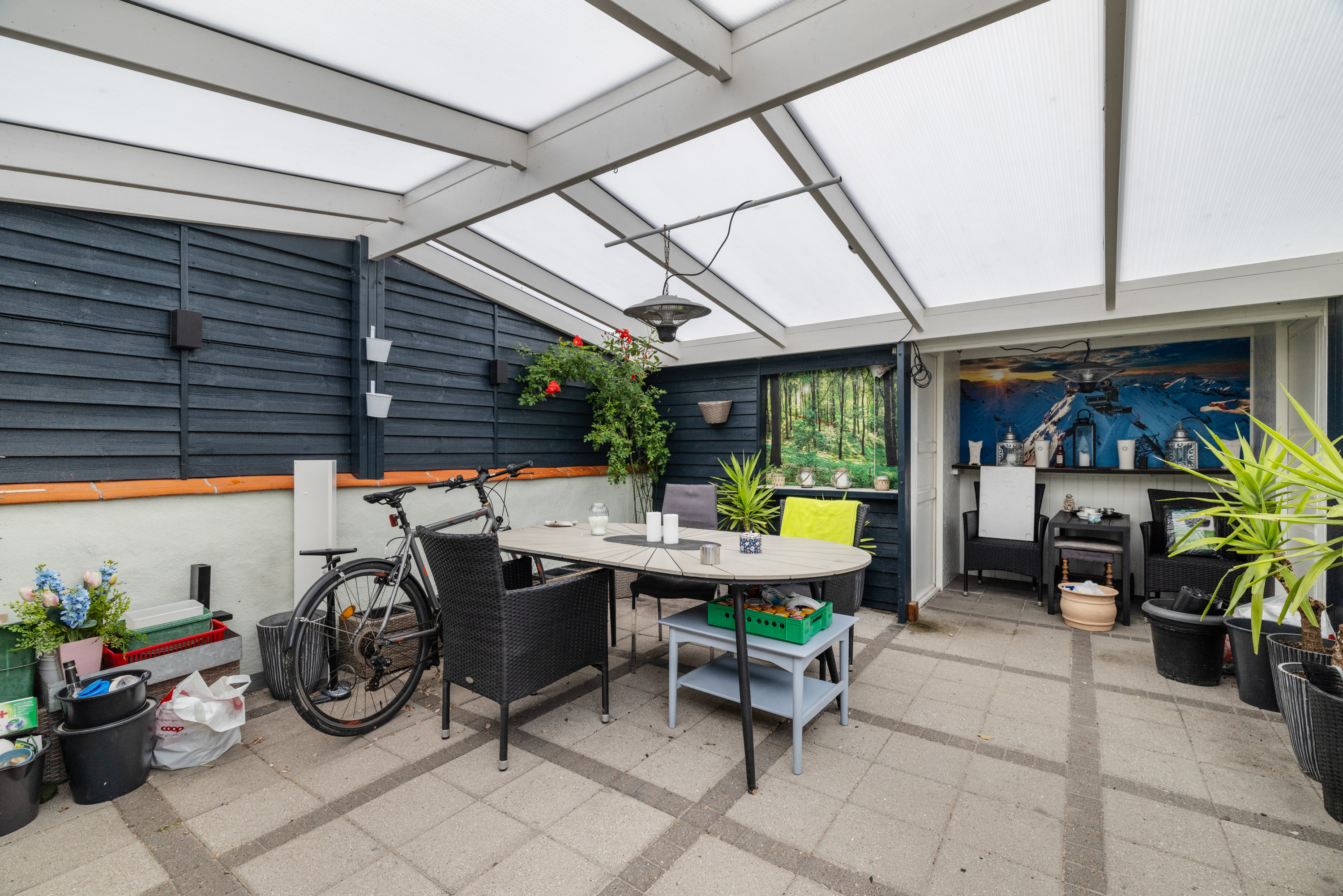 Fremhævet terrasse billede i fuldskærmstilstand. Billede af Øster Møllevej 24, 5600 Faaborg