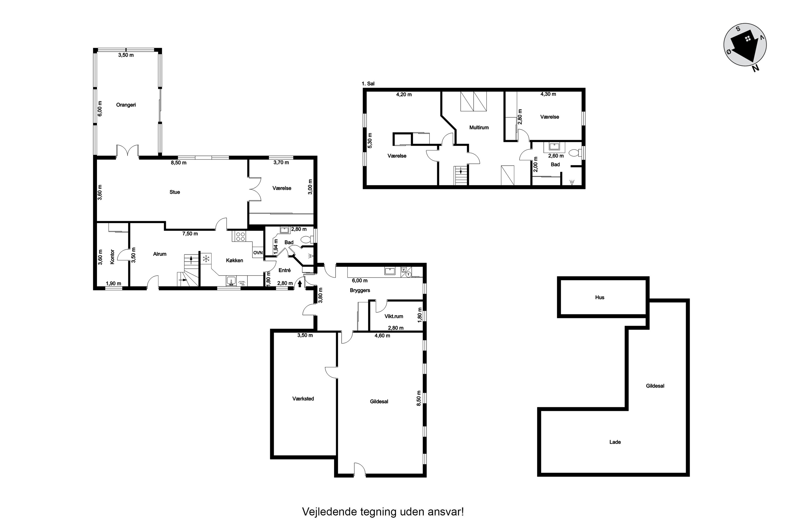 Plantegninger billede af Øster Vejrupvej 7, Lyne, 6880 Tarm