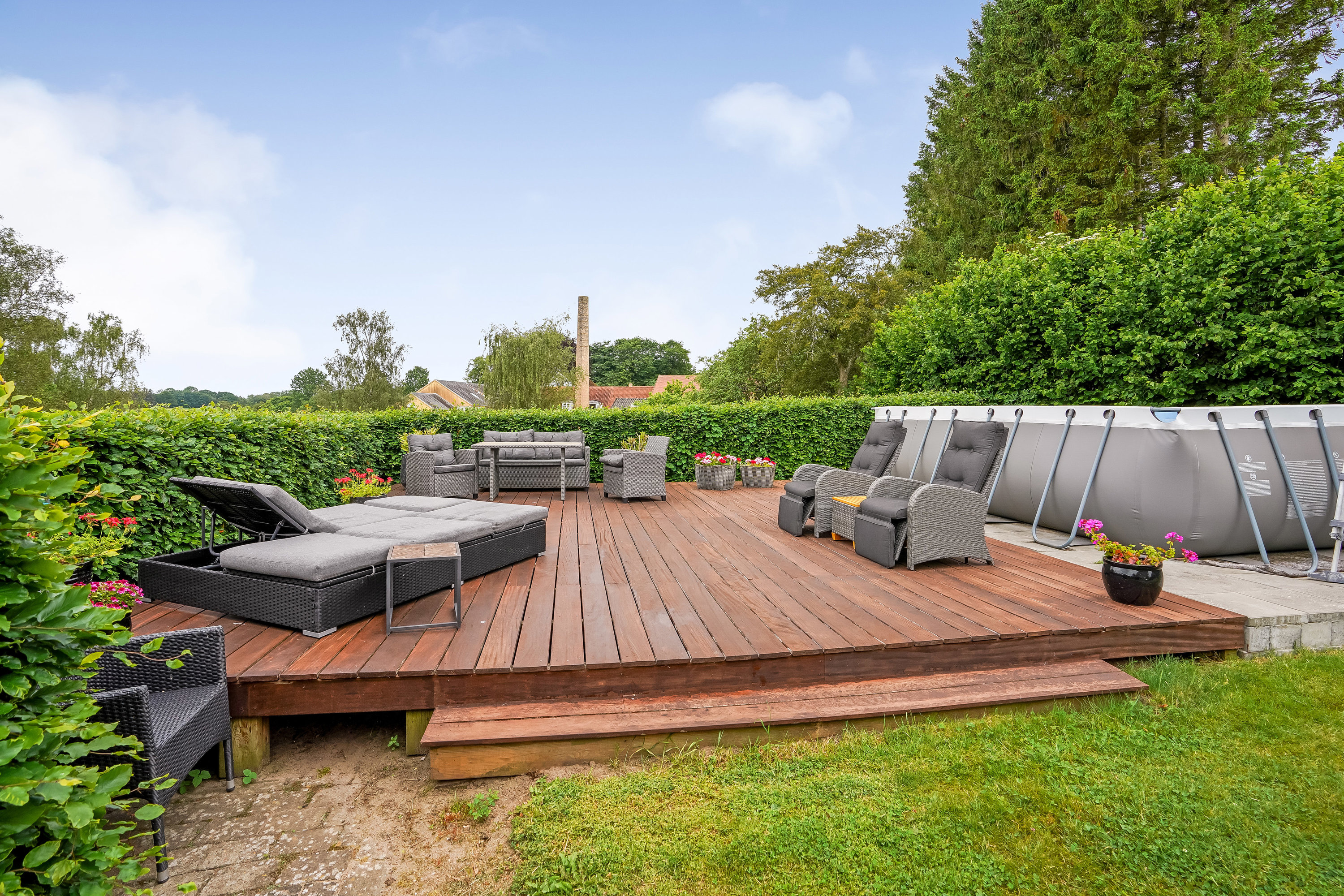 Fremhævet terrasse billede i fuldskærmstilstand. Billede af Rugårdsvej 955, Skovsgårde, 5471 Søndersø