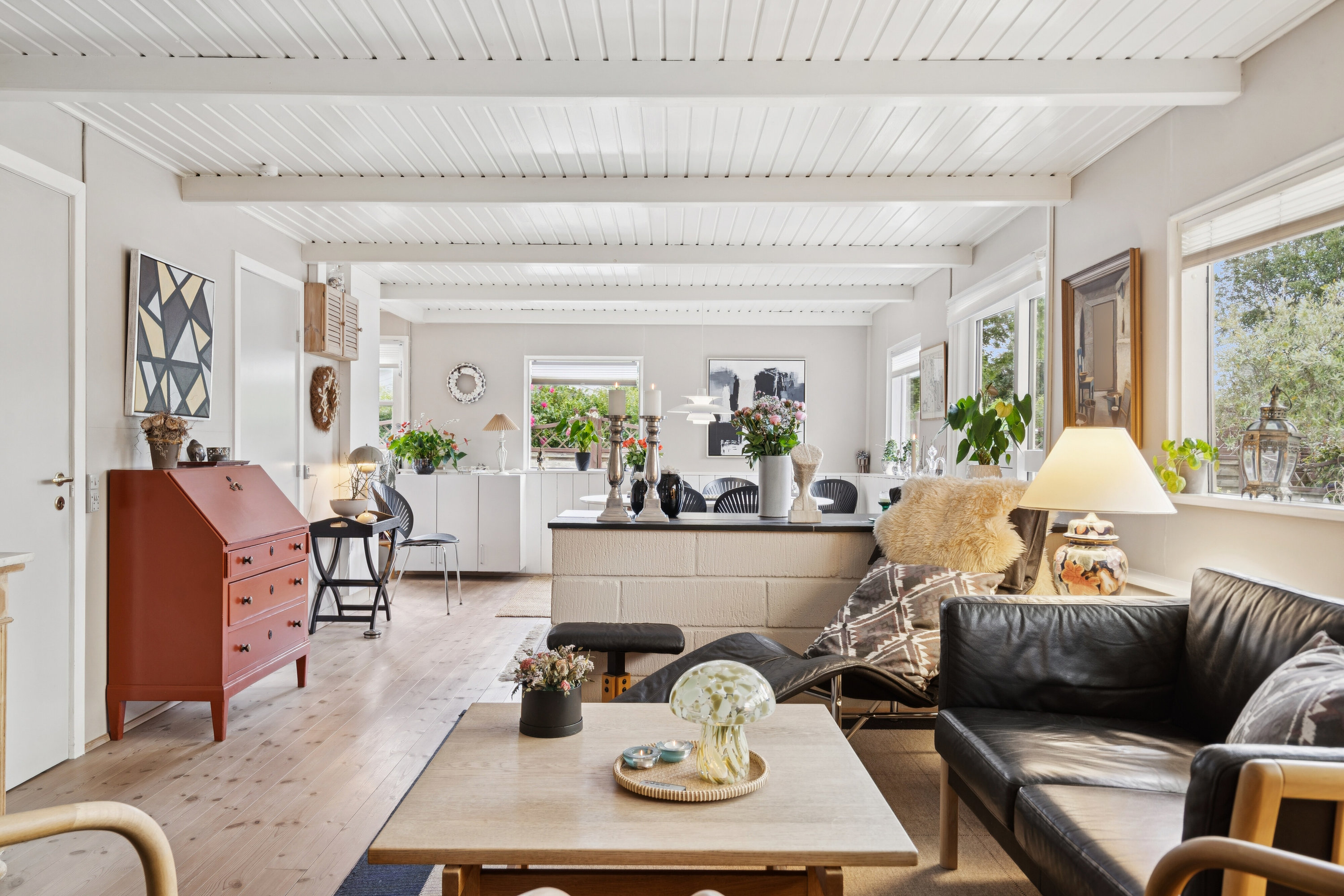 Fremhævet stue billede i fuldskærmstilstand. Billede af Rørmosevej 7, Østerballe, 5450 Otterup