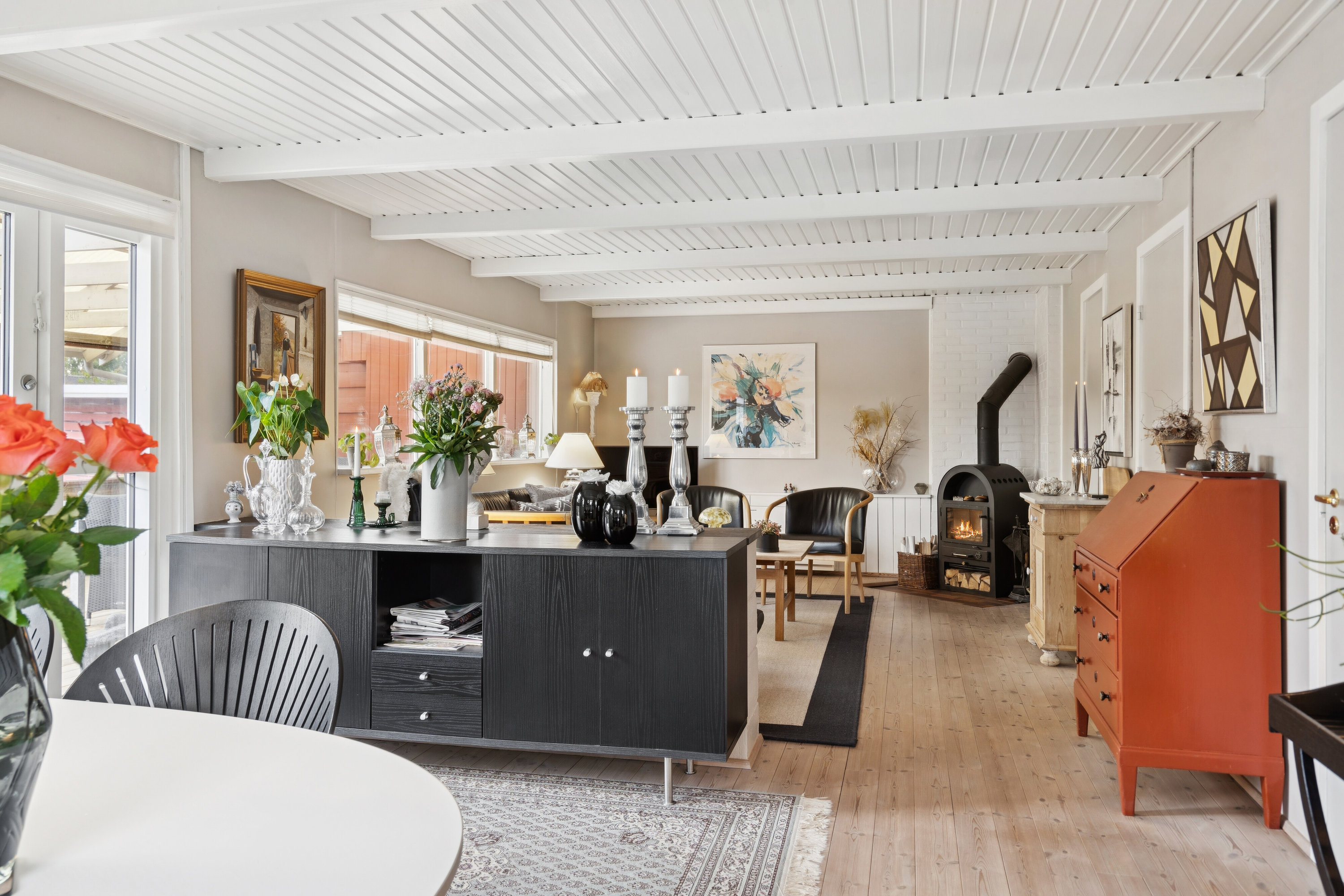 Fremhævet stue billede i fuldskærmstilstand. Billede af Rørmosevej 7, Østerballe, 5450 Otterup