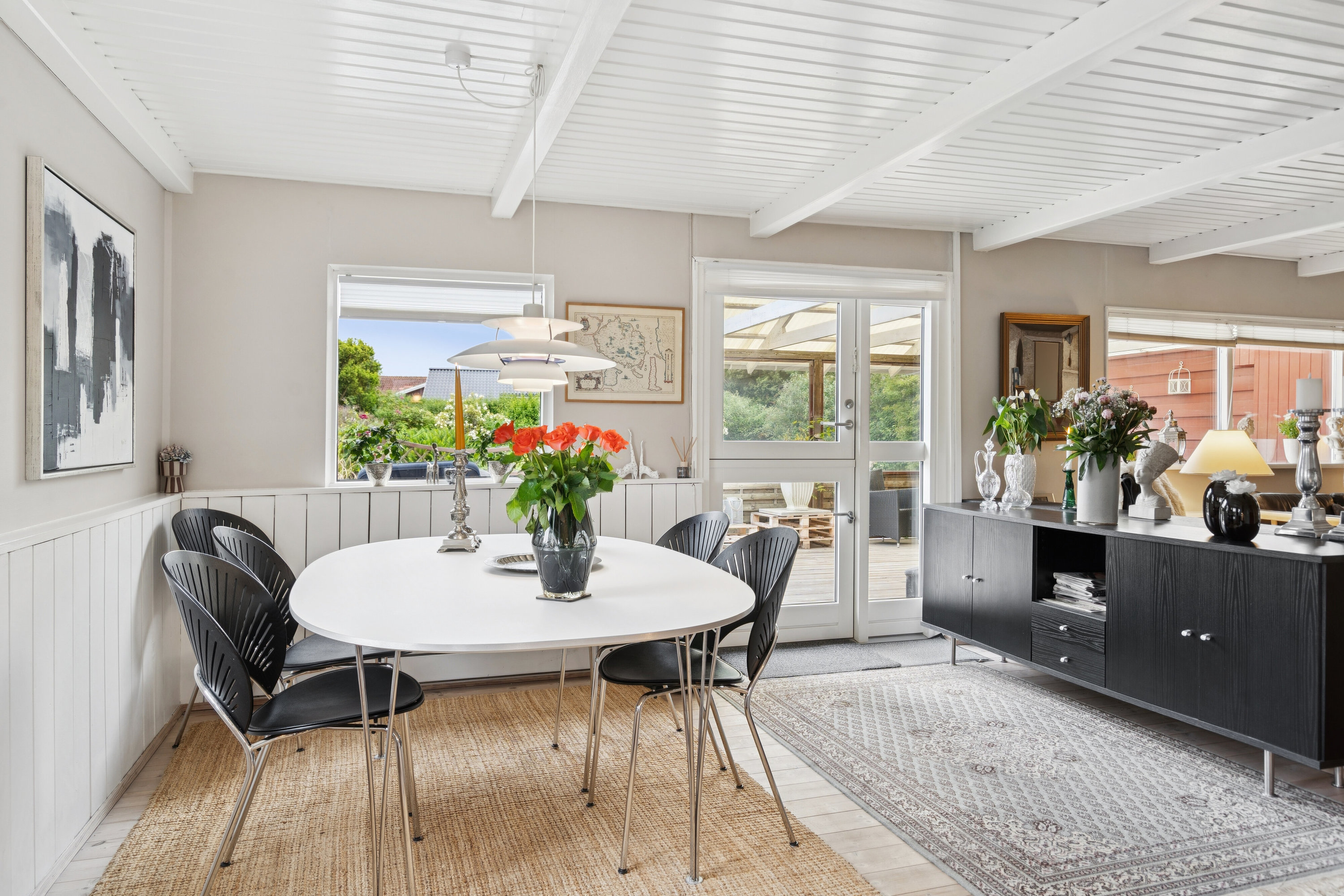 Fremhævet spisestue billede i fuldskærmstilstand. Billede af Rørmosevej 7, Østerballe, 5450 Otterup