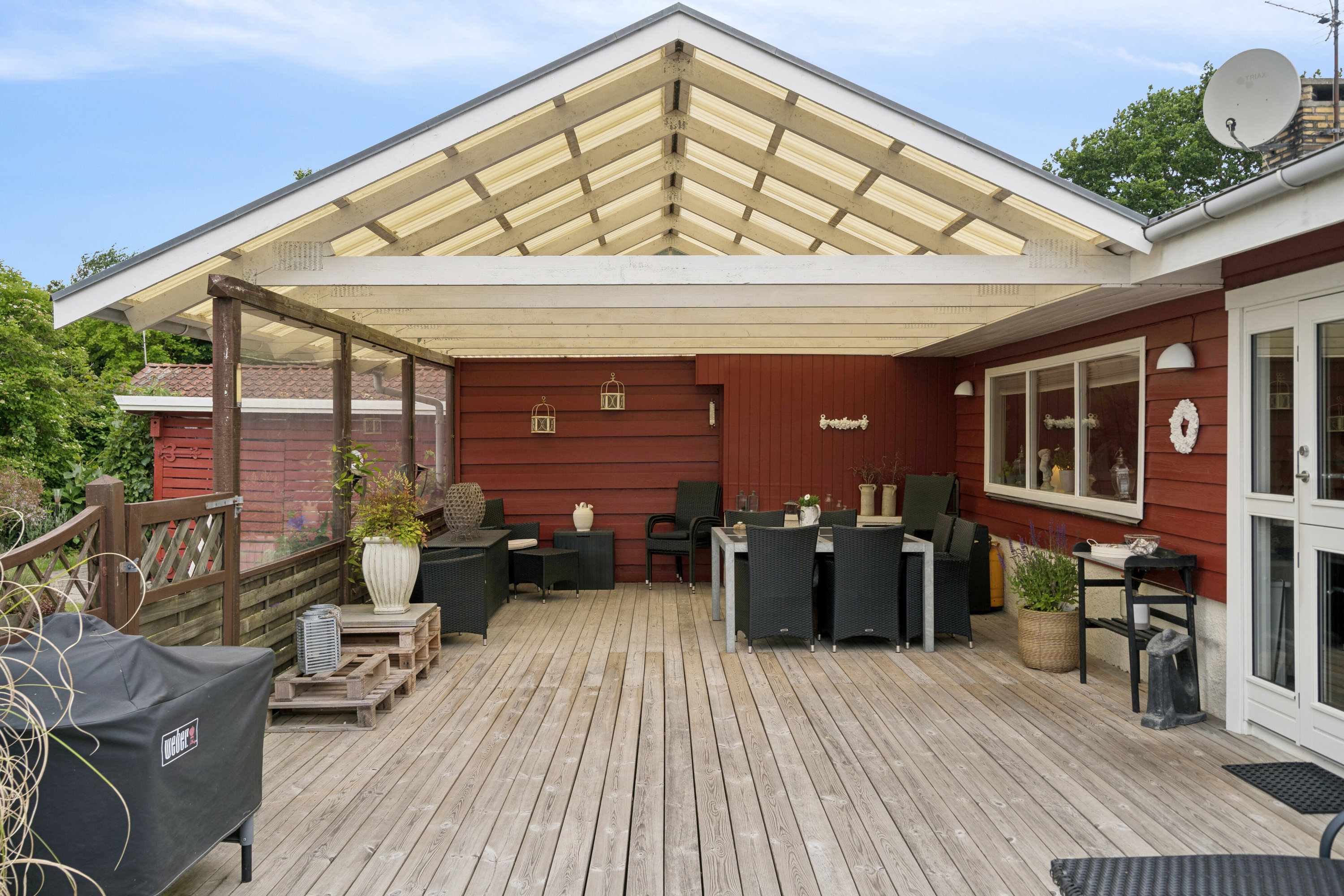 Fremhævet terrasse billede i fuldskærmstilstand. Billede af Rørmosevej 7, Østerballe, 5450 Otterup