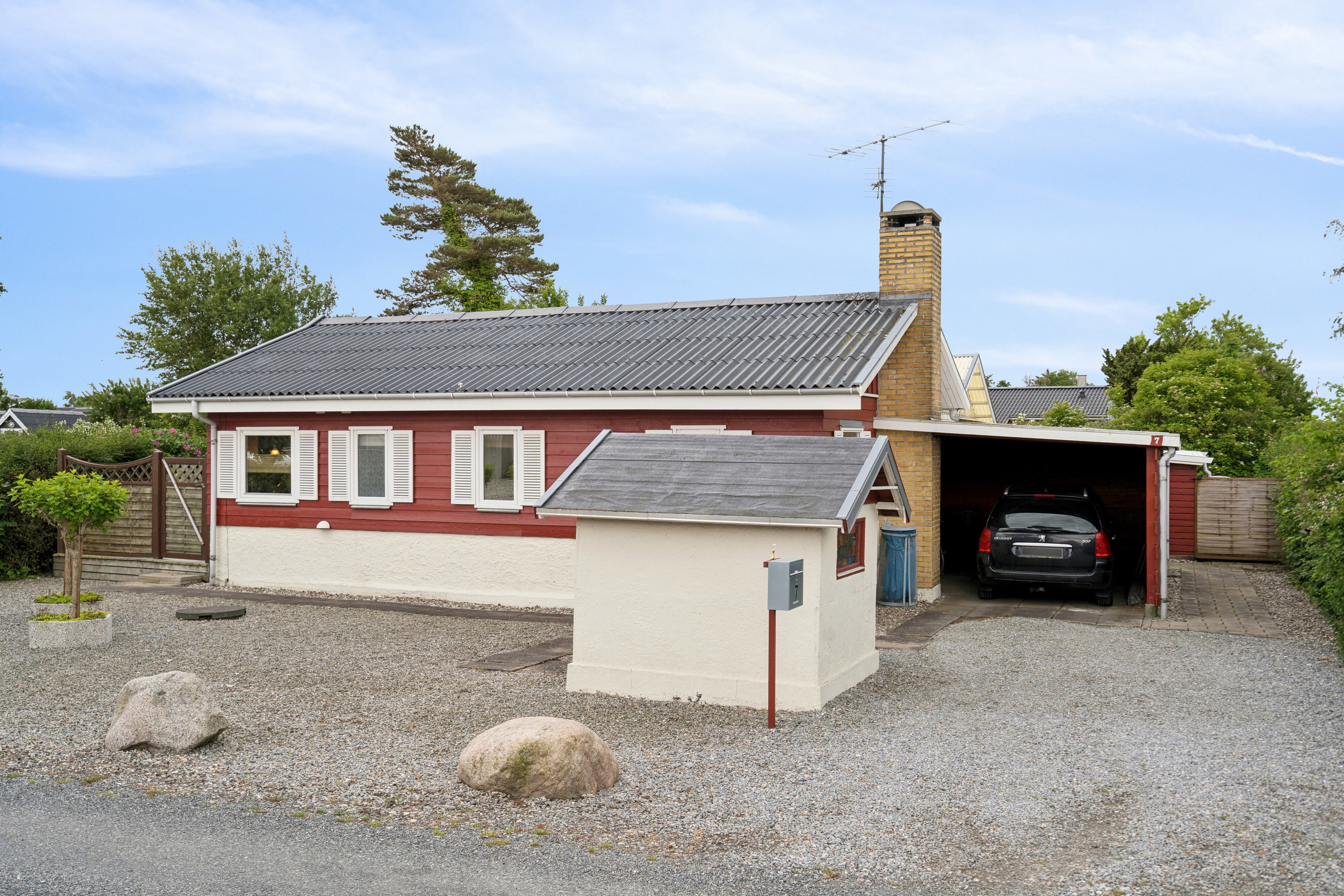 Fremhævet set fra vejen billede i fuldskærmstilstand. Billede af Rørmosevej 7, Østerballe, 5450 Otterup