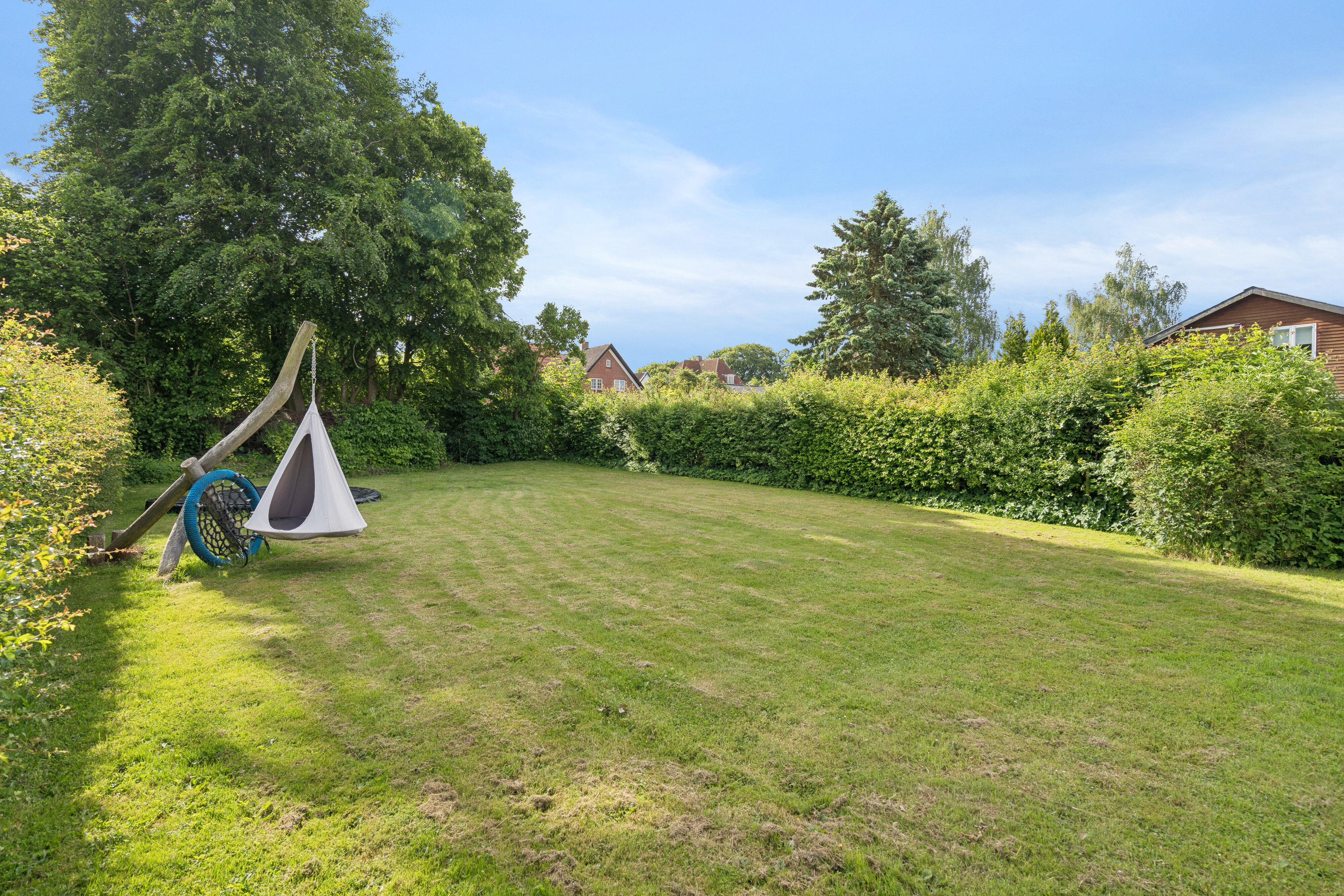 Fremhævet set fra haven billede i fuldskærmstilstand. Billede af Søndergade 13, 4690 Haslev