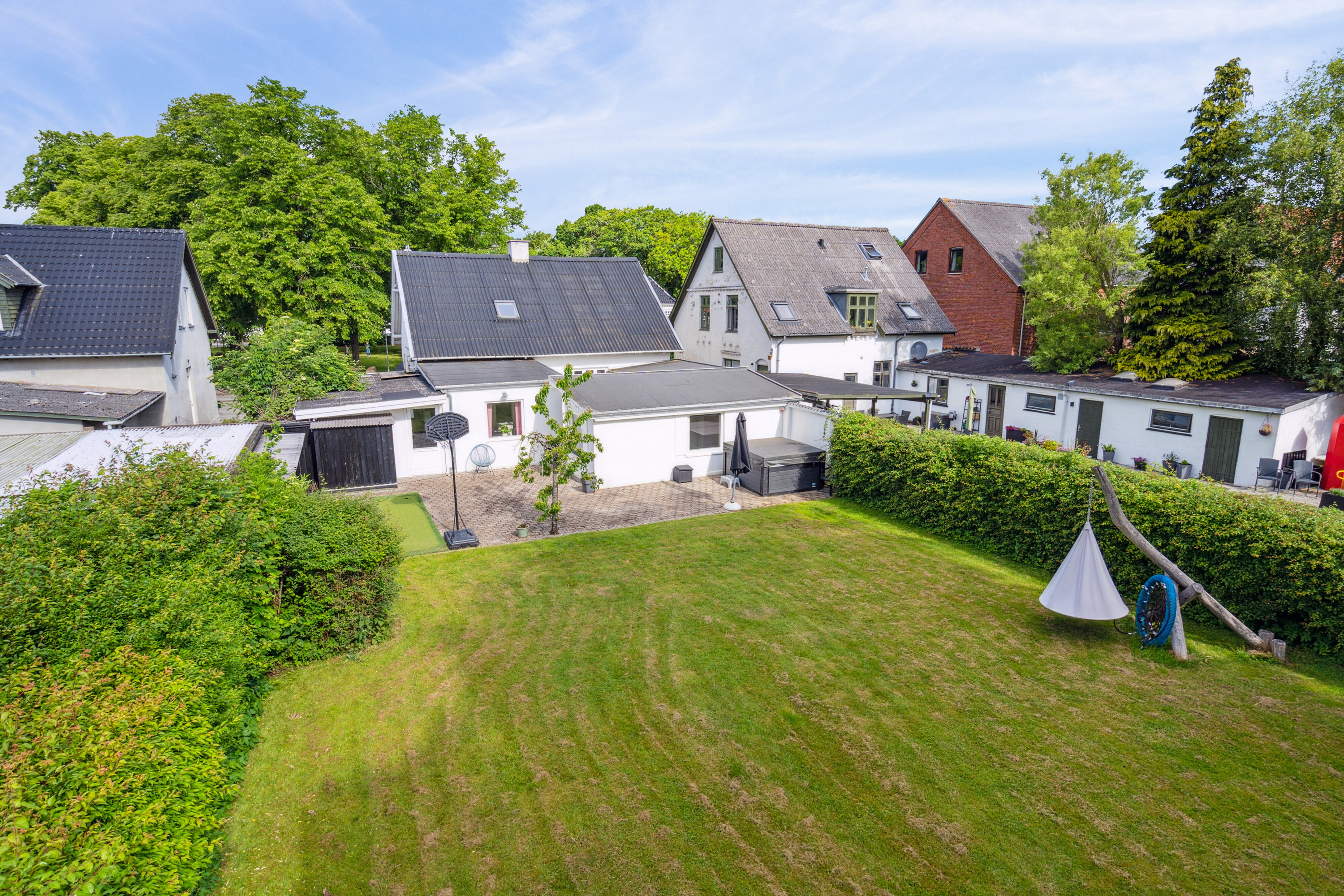 Fremhævet set fra haven billede i fuldskærmstilstand. Billede af Søndergade 13, 4690 Haslev