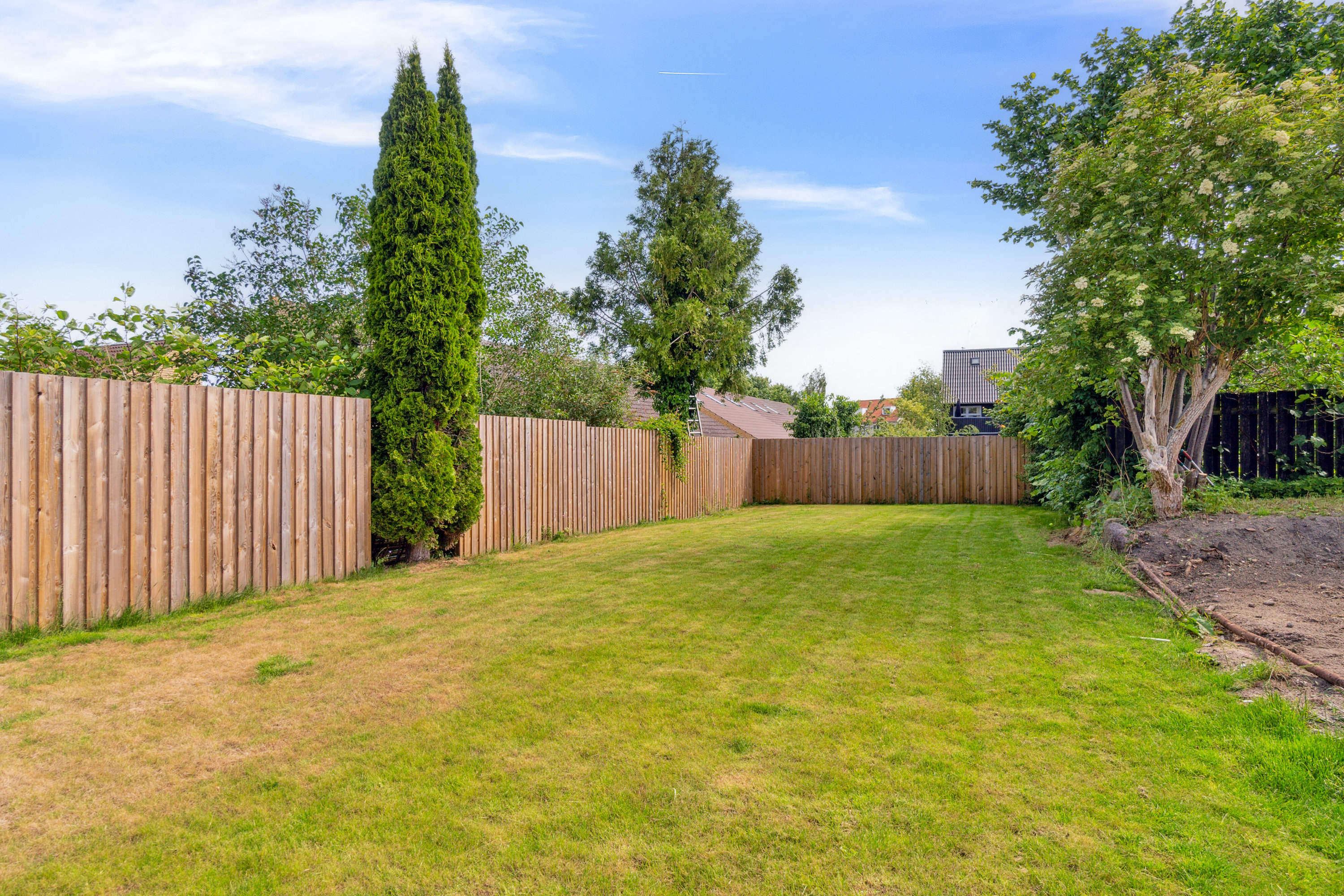 Fremhævet set fra haven billede i fuldskærmstilstand. Billede af Skådevej 5, Skåde, 8270 Højbjerg