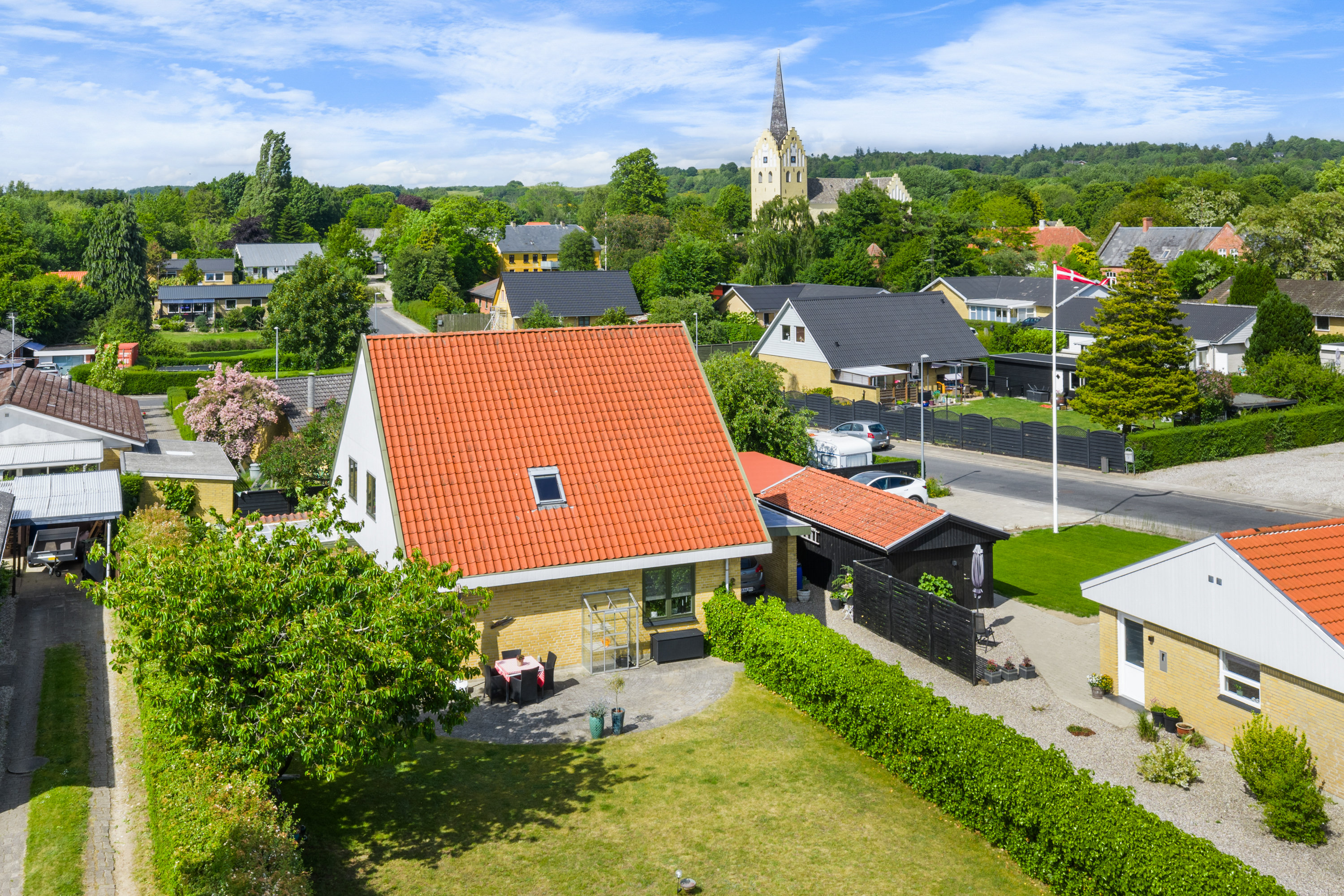 Miniaturebillede 2: luftfoto. Billede af Dauretoften 2, Svanninge, 5600 Faaborg