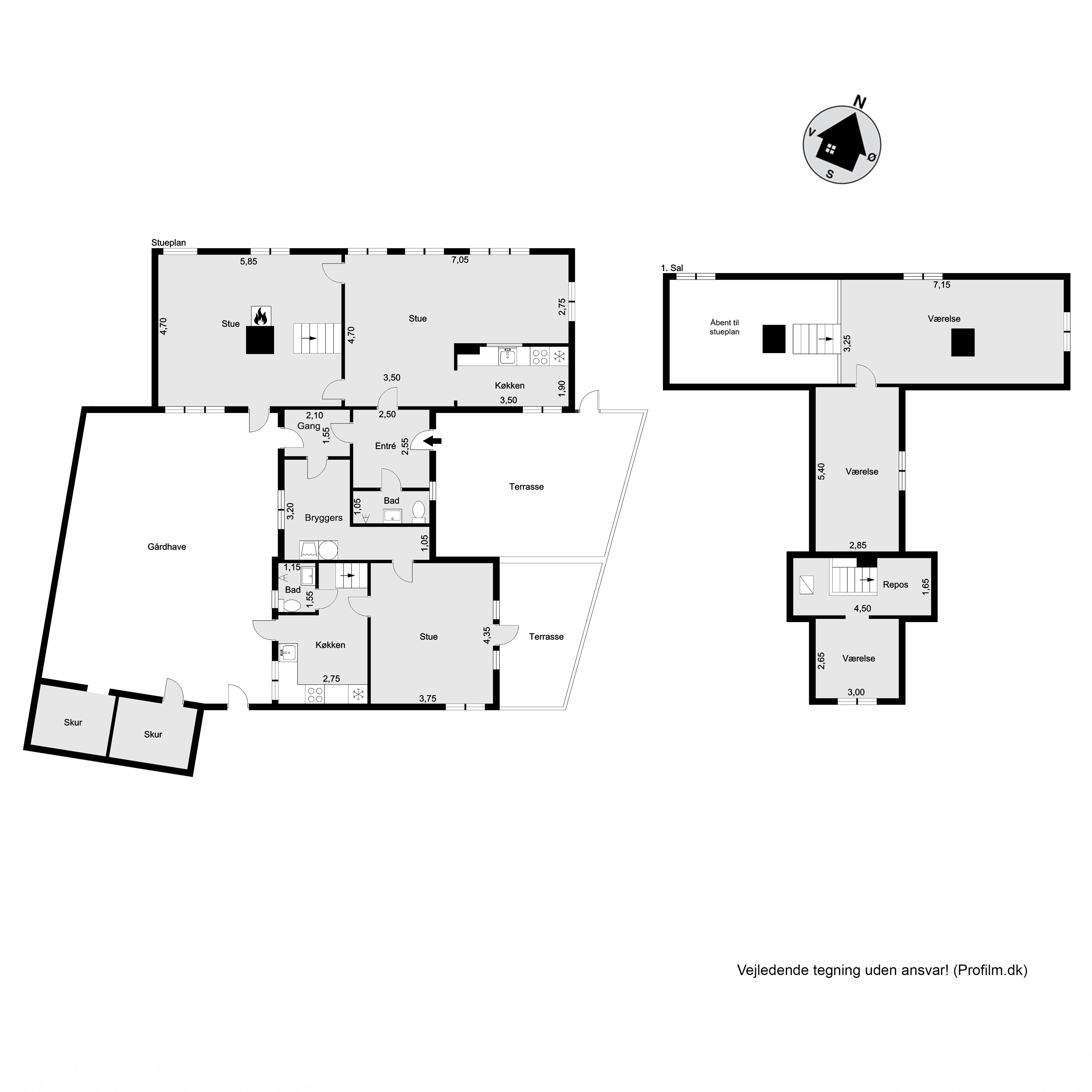 Plantegninger billede af Søstræde 7, 3250 Gilleleje