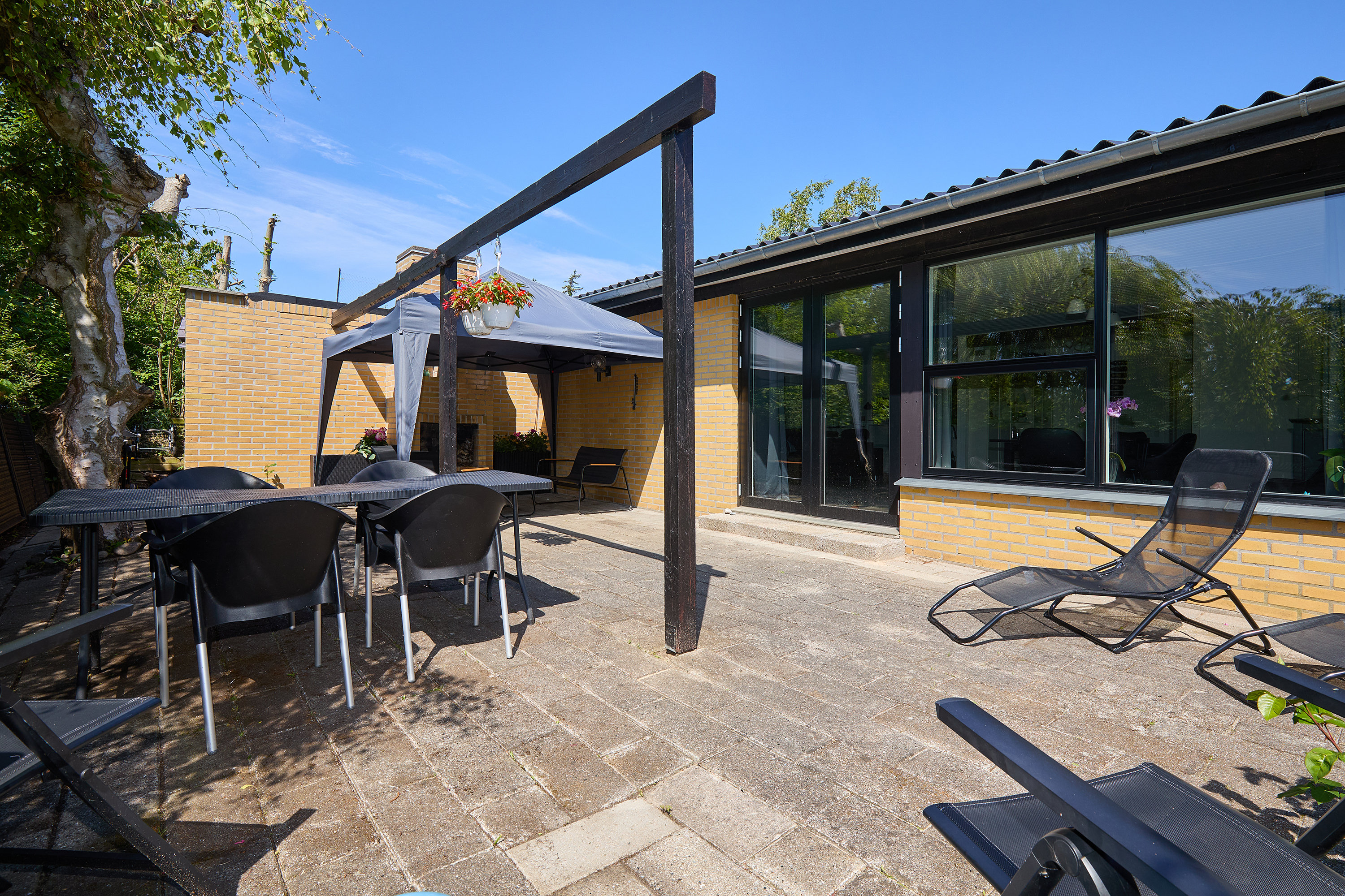 Fremhævet terrasse billede i fuldskærmstilstand. Billede af Morænevej 11, Jordhøj, 3550 Slangerup