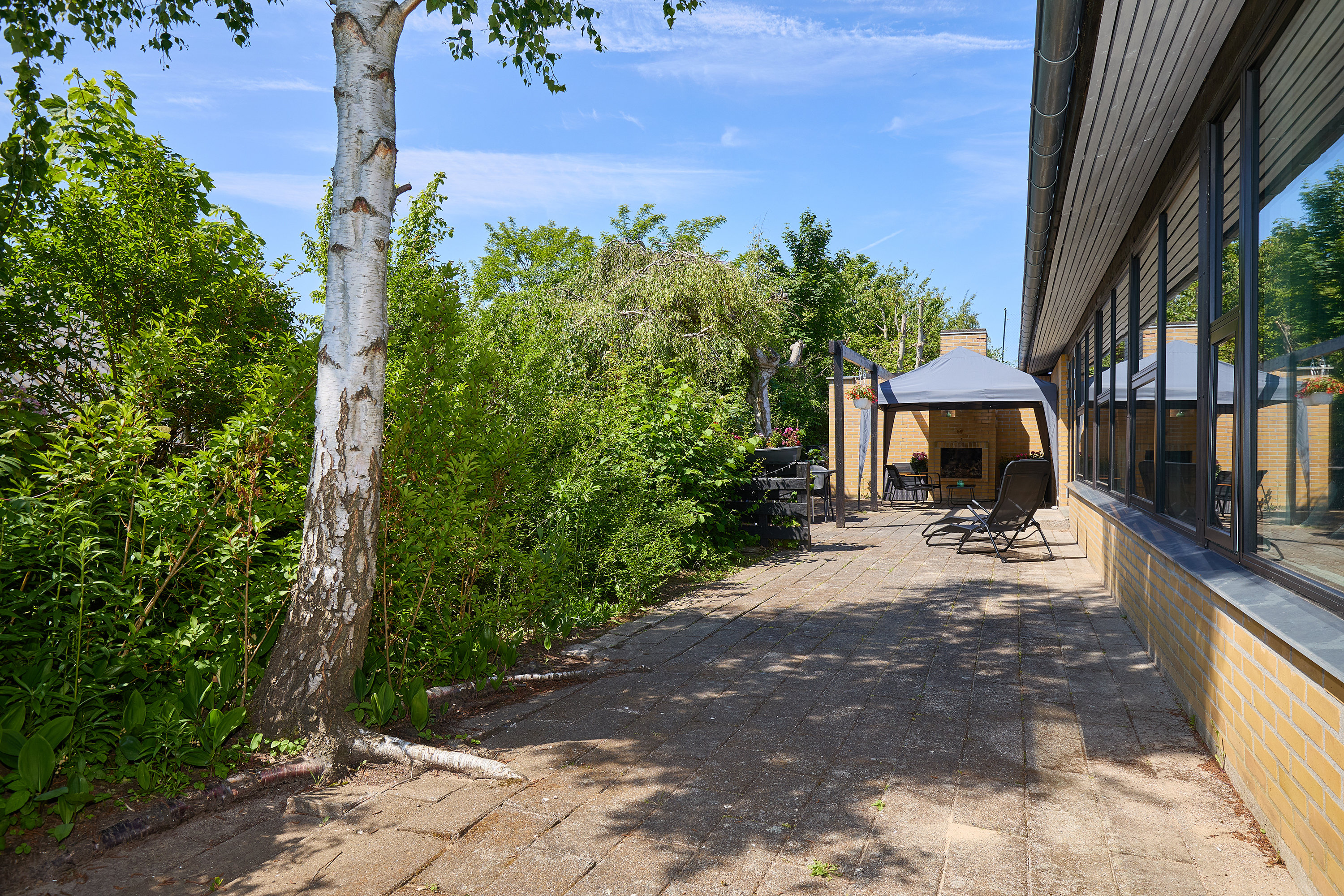 Fremhævet terrasse billede i fuldskærmstilstand. Billede af Morænevej 11, Jordhøj, 3550 Slangerup