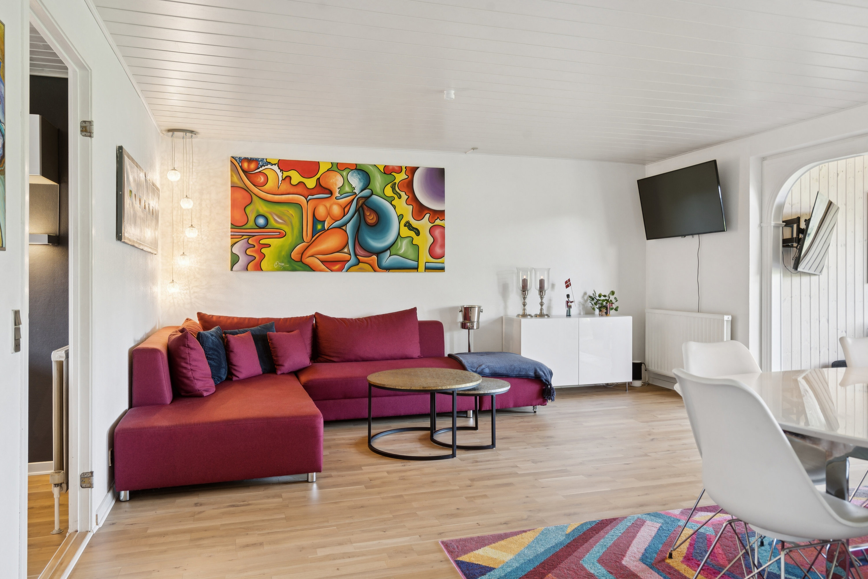 Fremhævet stue billede i fuldskærmstilstand. Billede af Tranehøjen 286, Dyrup, 5250 Odense SV