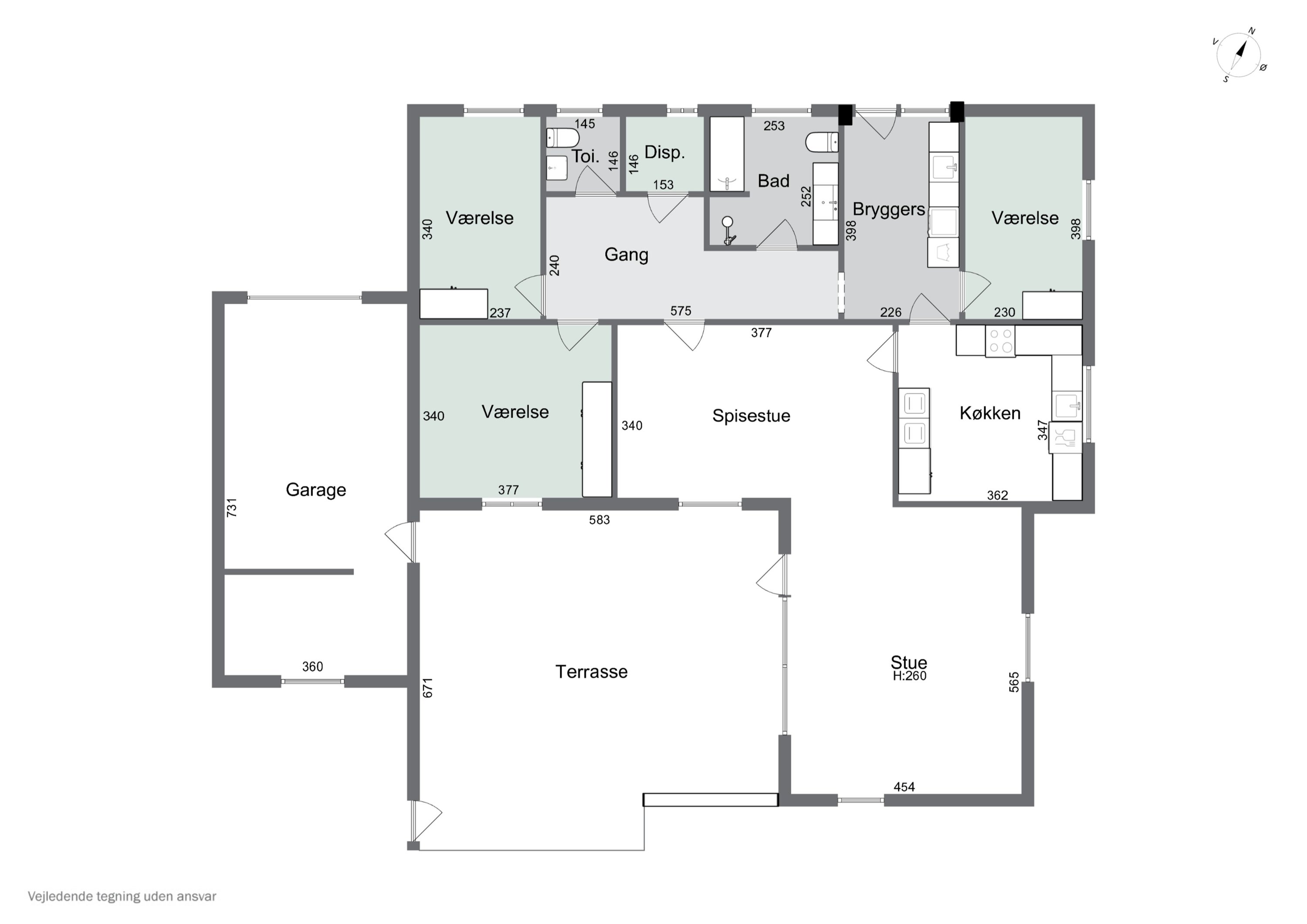 Plantegninger billede af Gefionsvej 11, 9870 Sindal