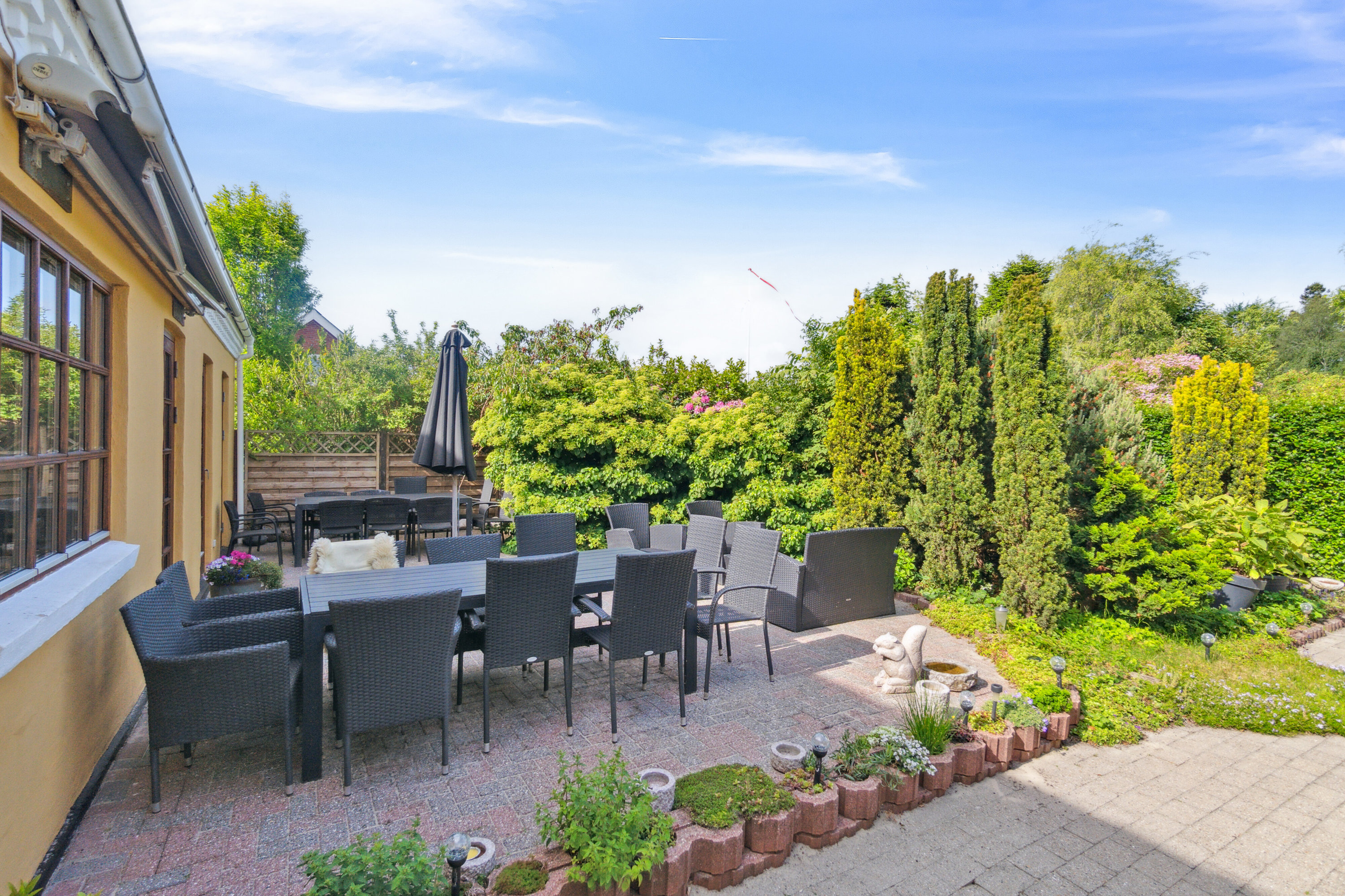 Fremhævet terrasse billede i fuldskærmstilstand. Billede af Hedegårdsvej 43, Svankjær, 7755 Bedsted Thy