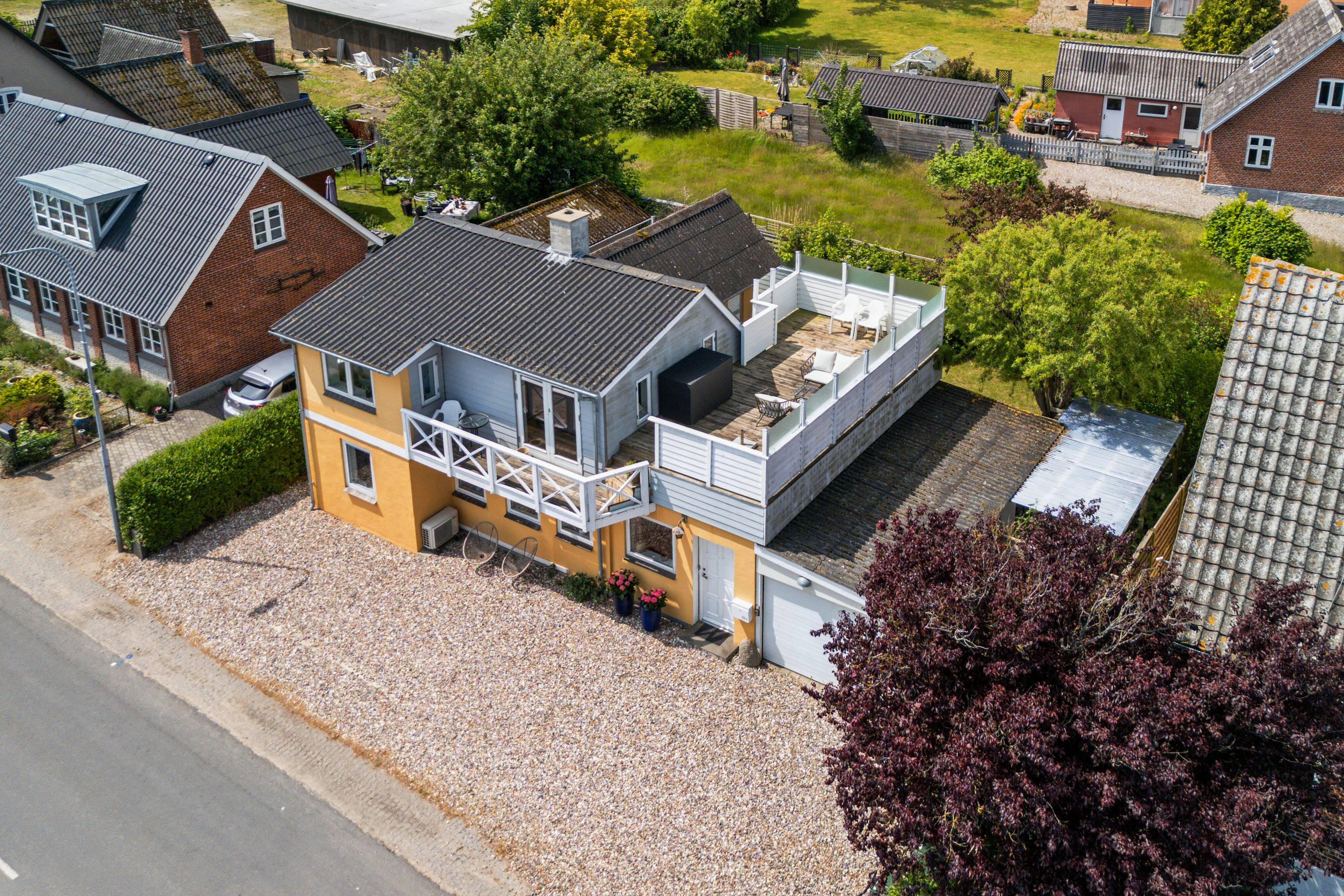 Fremhævet luftfoto billede i fuldskærmstilstand. Billede af Spodsbjergvej 323, Spodsbjerg, 5900 Rudkøbing