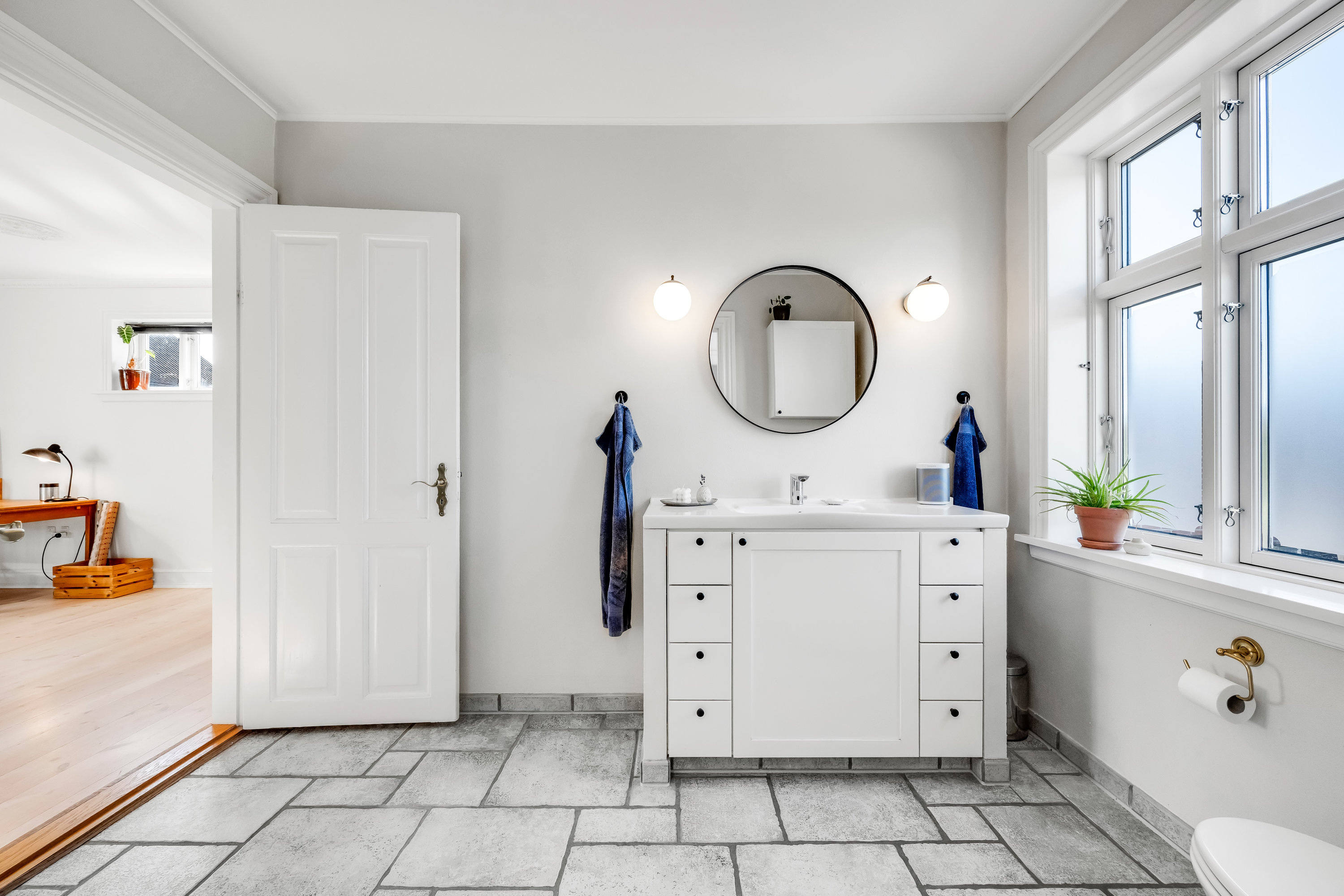 Fremhævet badeværelse  billede i fuldskærmstilstand. Billede af Kongevej 8, 6900 Skjern