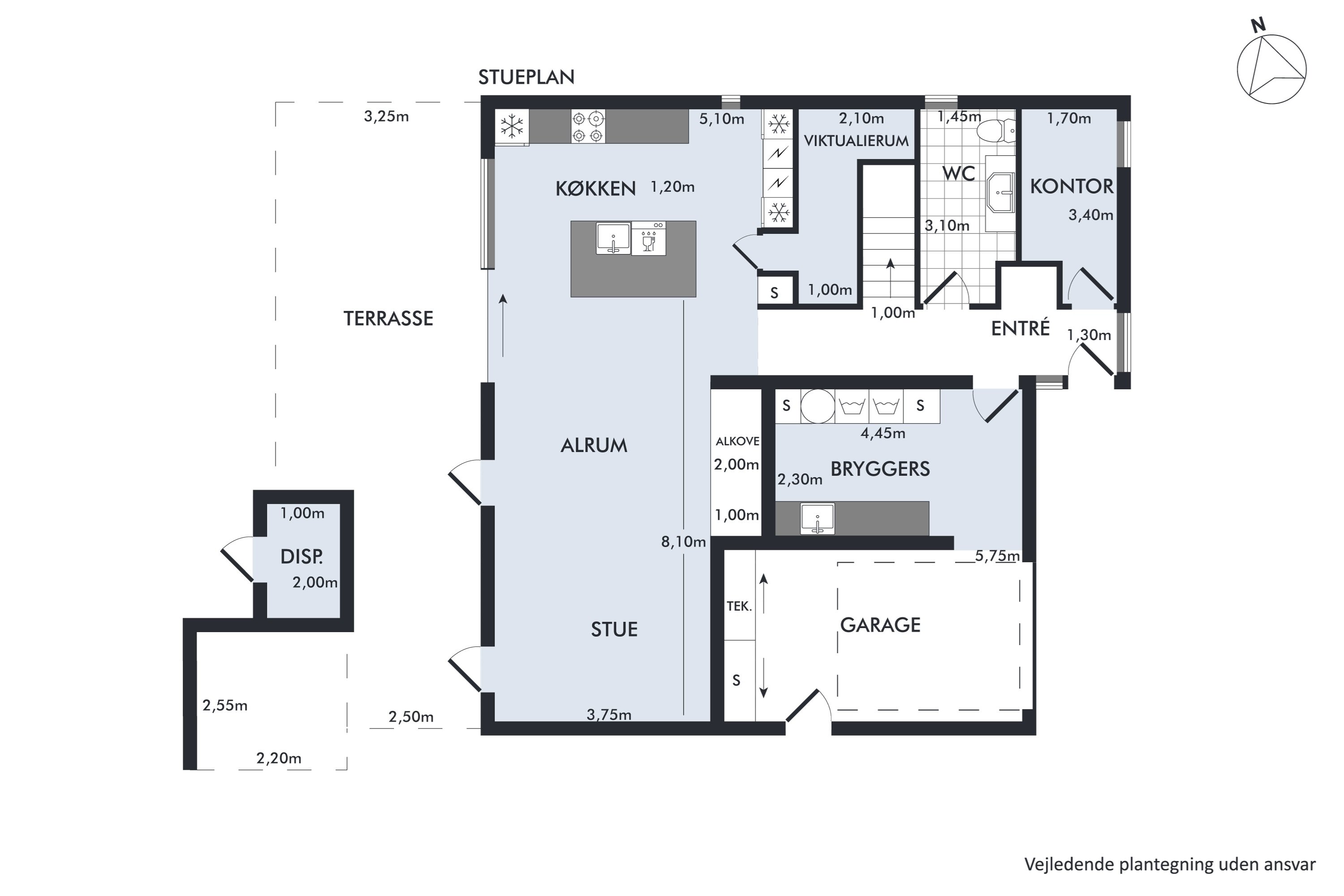 Plantegninger billede af Elektravej 21, Gug, 9210 Aalborg SØ