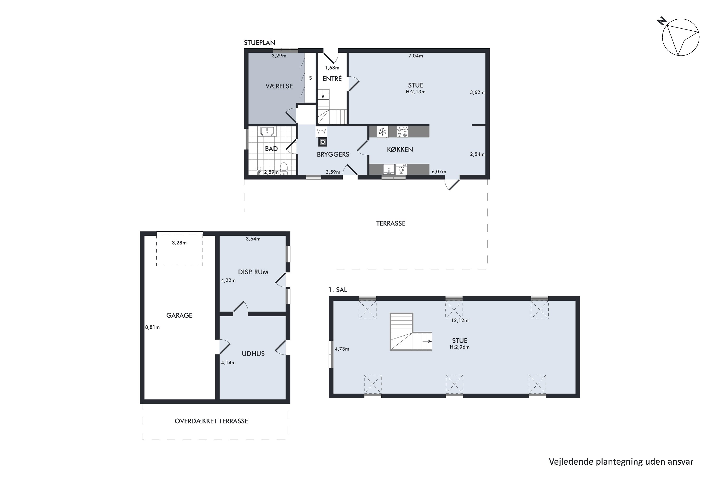 Plantegninger billede af Lyngbyvej 87, 8570 Trustrup